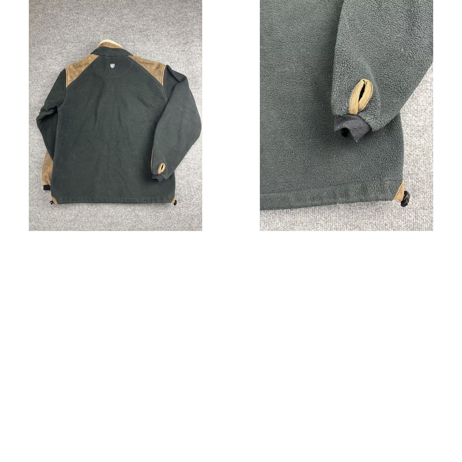 Vintage Kuhl Alpenwurx Jacket Mens Large Black Tan Fleece Sherpa Collar Suede Trim Warm Size US L / EU 52-54 / 3 - 8 Thumbnail