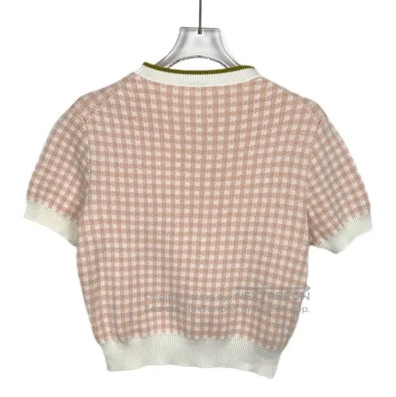 Miu Miu Miu Miu Pink Checkered Cotton Pullover Sweater . Size XS / US 0-2 / IT 36-38 - 2 Thumbnail