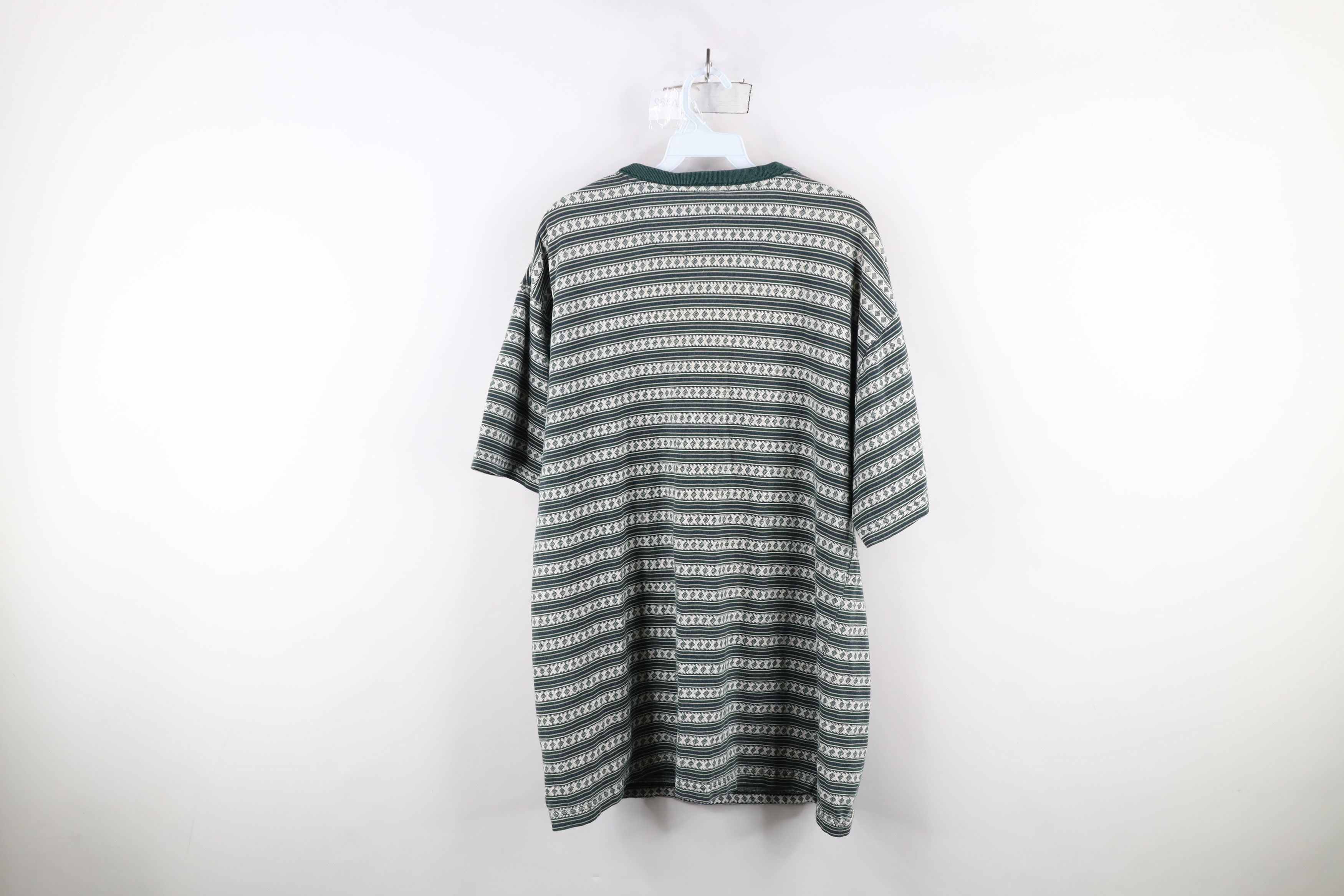 Vintage Vintage 90s Streetwear Knit Short Sleeve Henley T-Shirt Size US L / EU 52-54 / 3 - 9 Thumbnail
