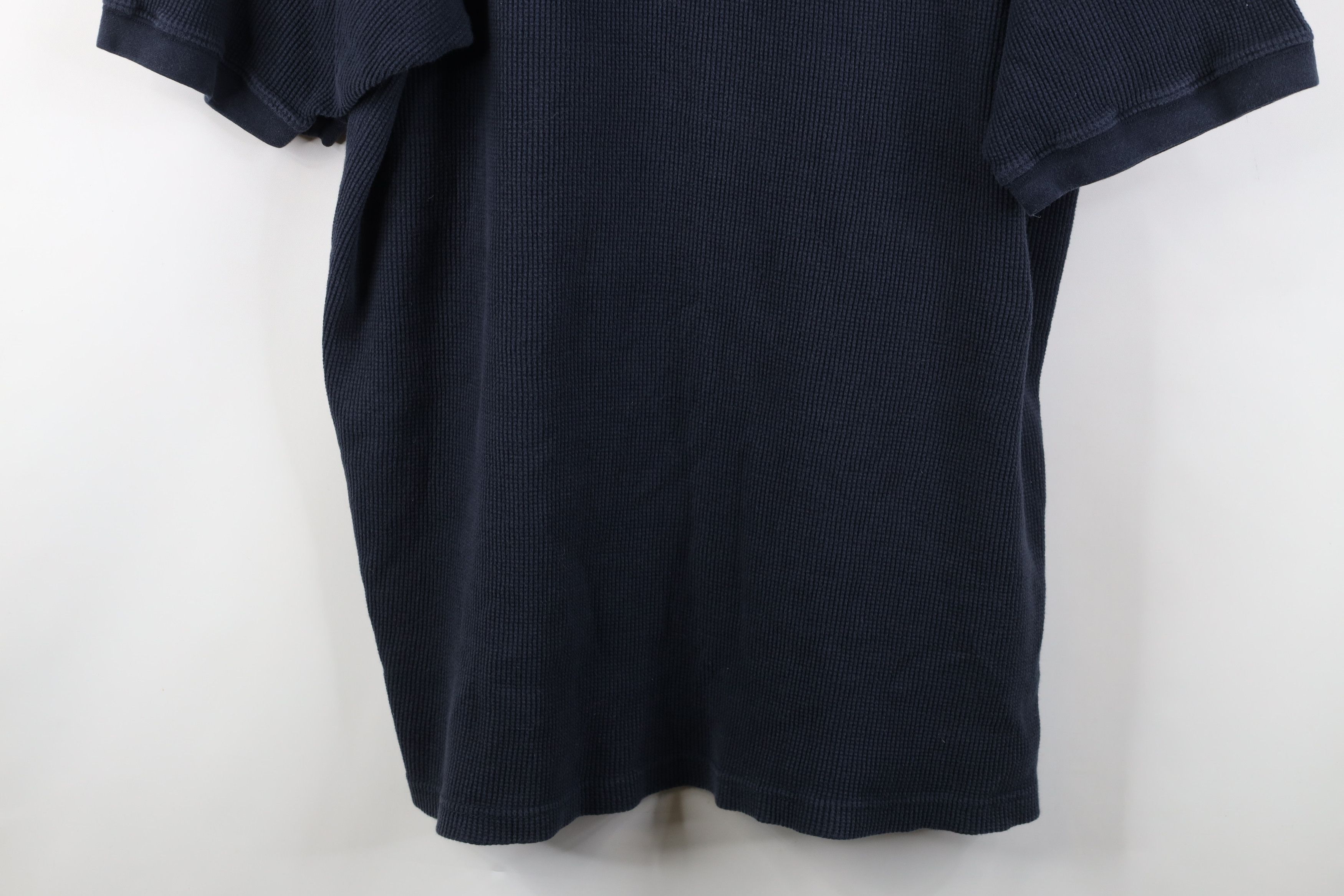 Vintage Vintage 90s Streetwear Thermal Waffle Knit Henley T-Shirt Size US XXL / EU 58 / 5 - 3 Thumbnail