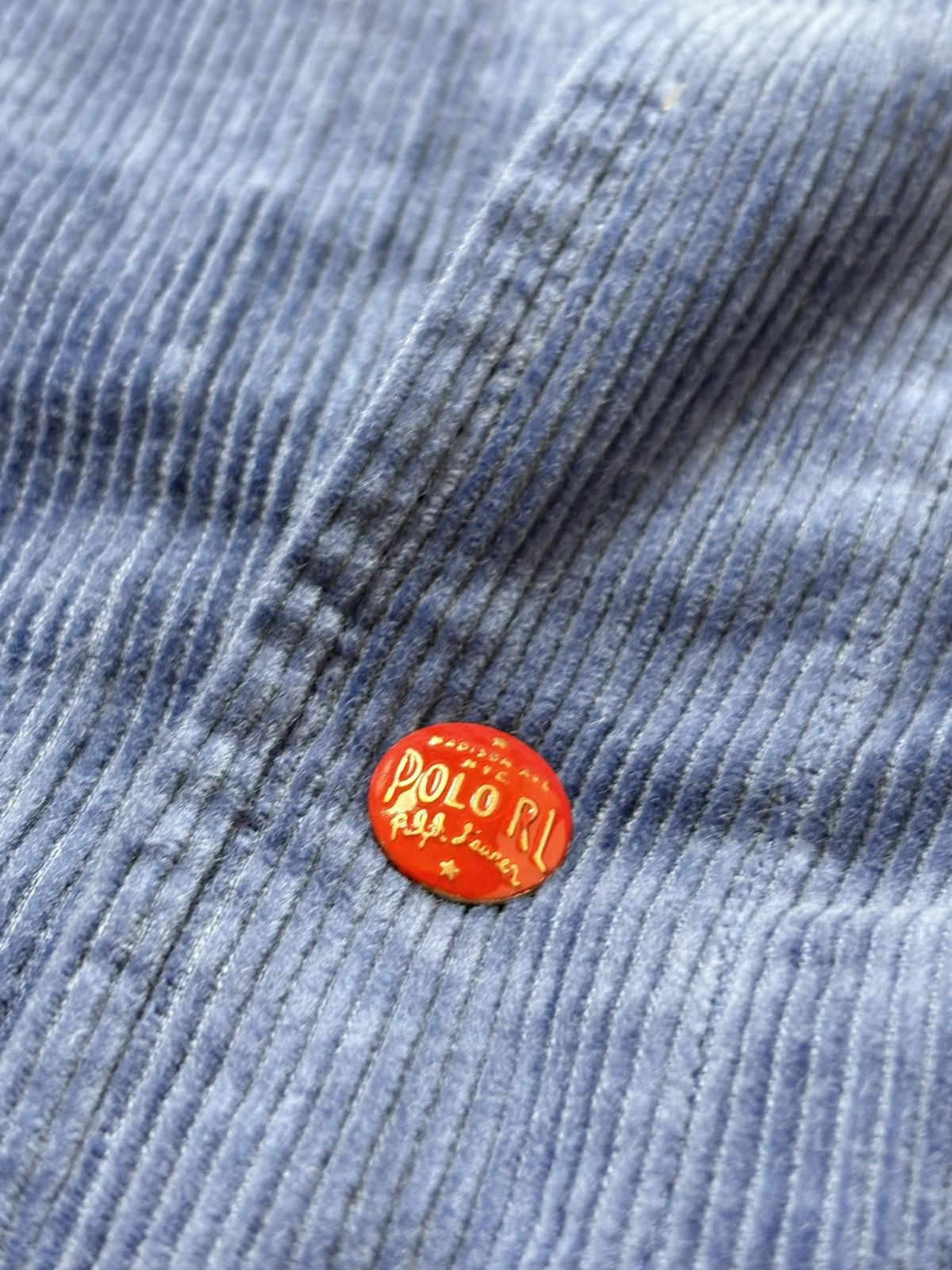 Polo Ralph Lauren Blue & Red Velvet P-Wing Varsity Jacket Ralph Lauren Men’s L Size US L / EU 52-54 / 3 - 3 Thumbnail
