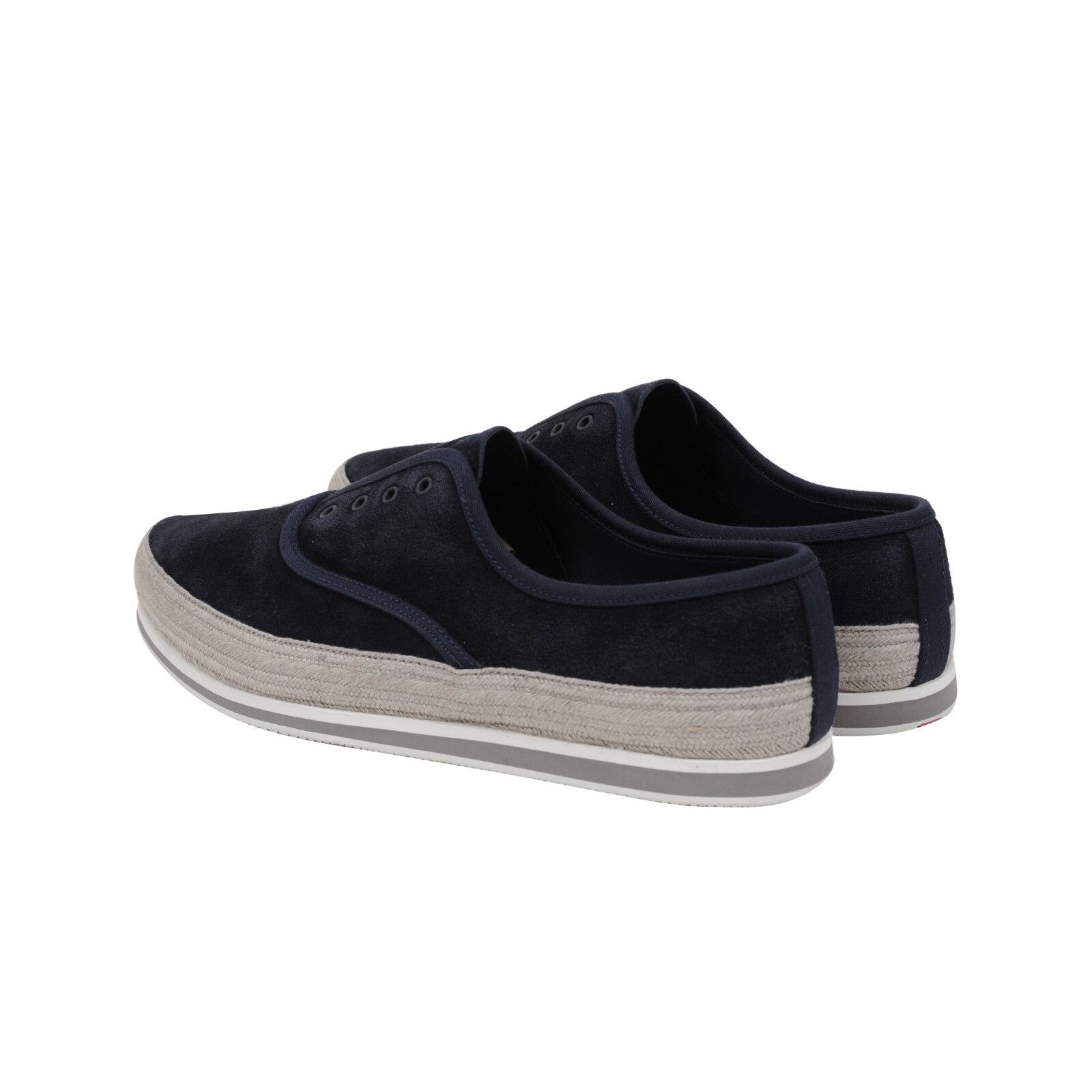 Prada Espadrille Sneakers Blue Grey Suede Size US 8.5 / EU 41-42 - 6 Thumbnail