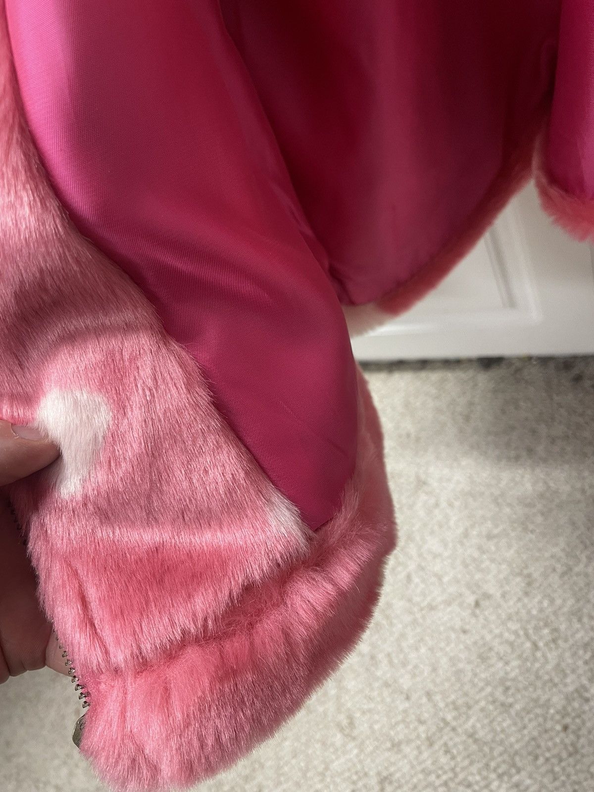 Golf Wang × Golf le Fleur Pink polkadot faux fur coat Size US XL / EU 56 / 4 - 5 Thumbnail