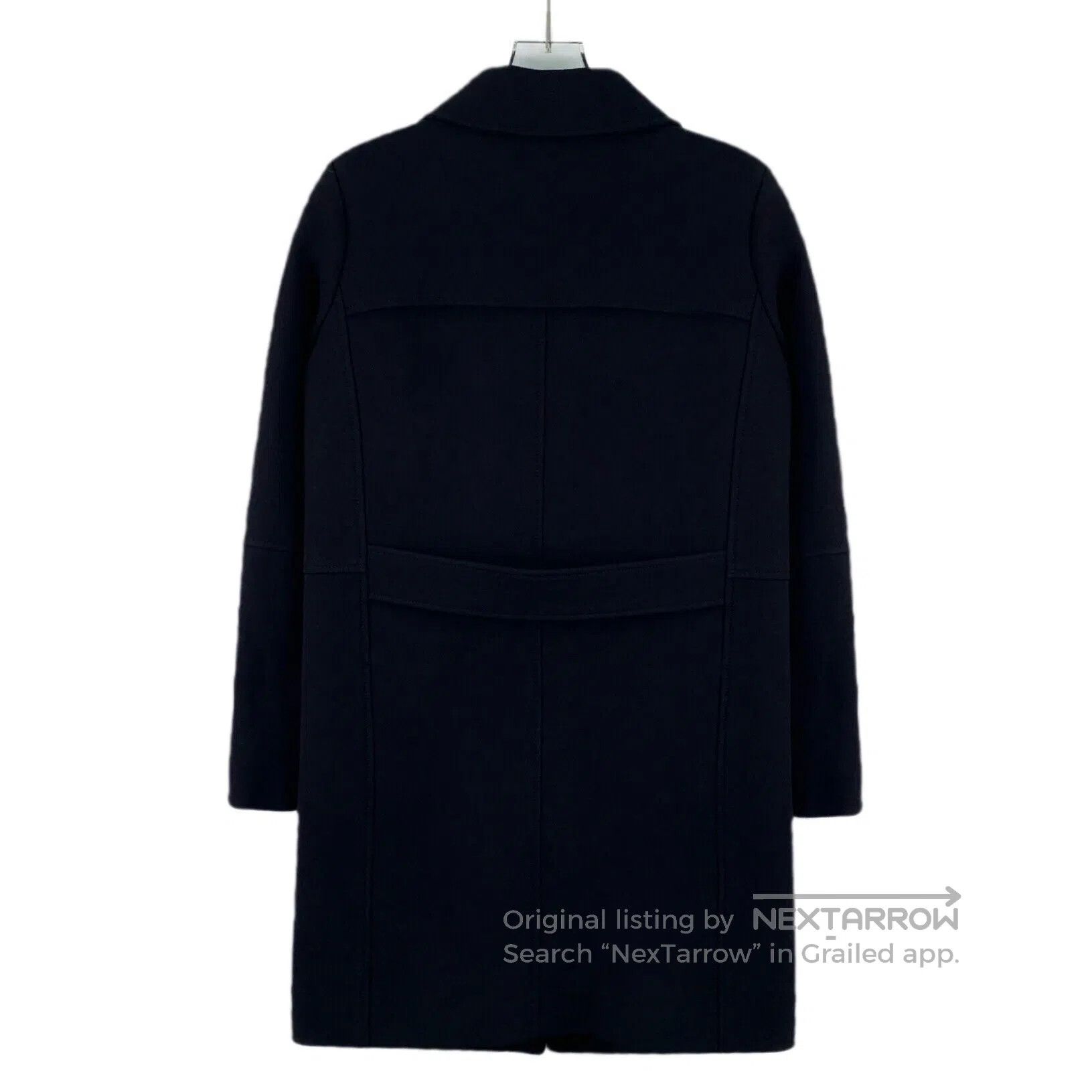 Louis Vuitton Louis Vuitton Black Collar Long Sleeve Coat| Size XS / US 0-2 / IT 36-38 - 2 Thumbnail