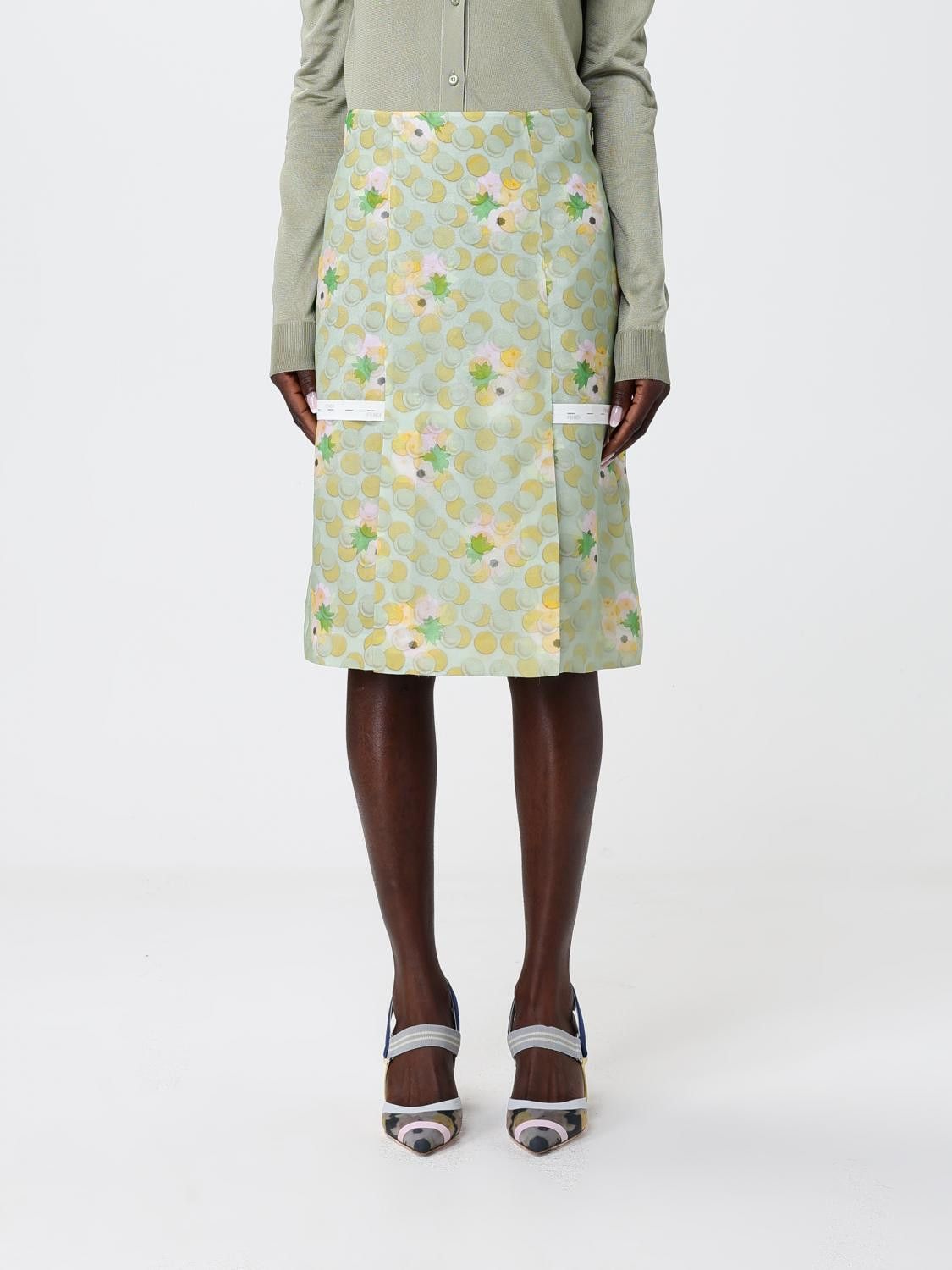 Fendi Fendi Skirt Woman Green Size 28" / US 6 / IT 42 - 1 Thumbnail