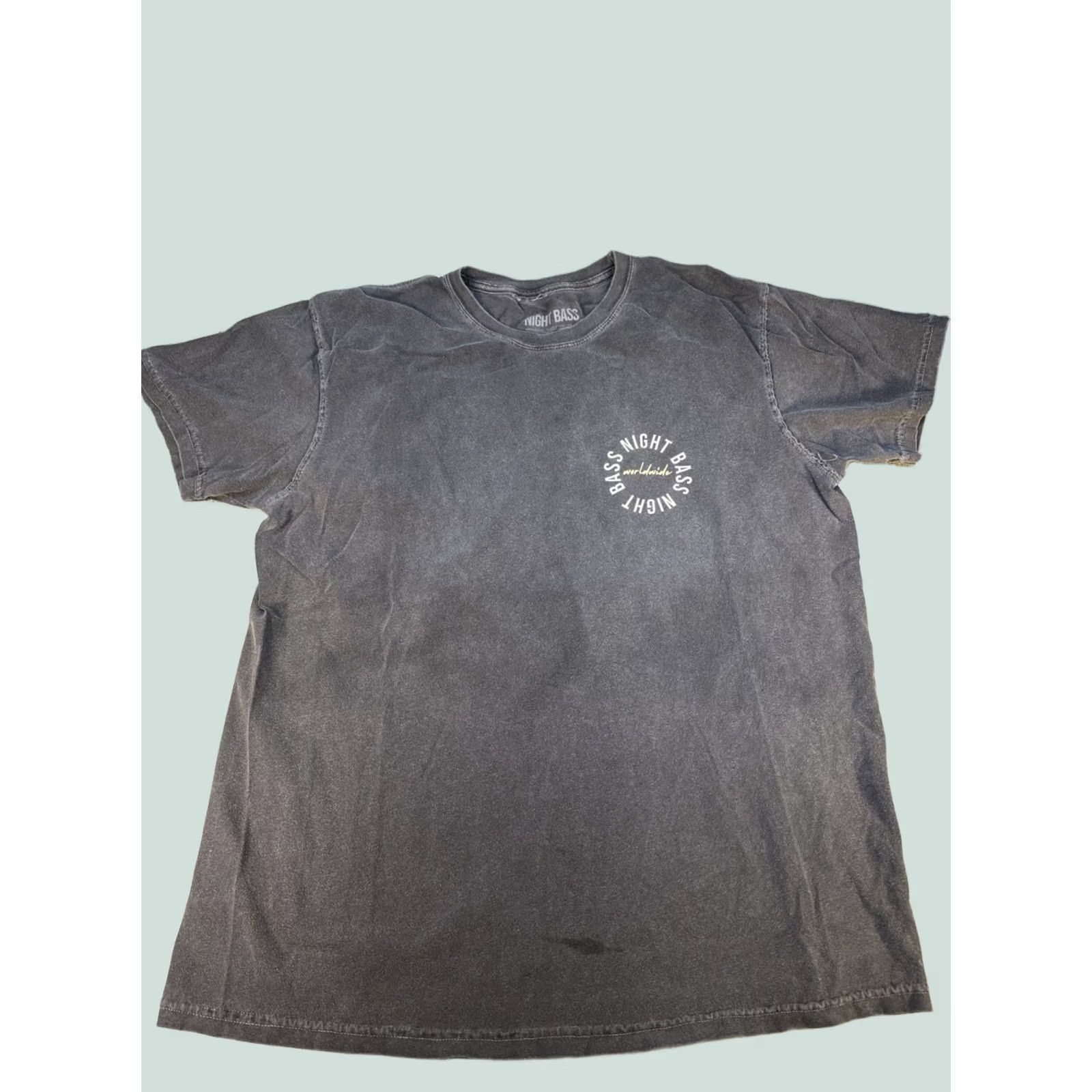 Vintage Night Bass Grey T-Shirt Large Graphic EDM Festival Tee Mens L Gray Moon Size US L / EU 52-54 / 3 - 1 Thumbnail