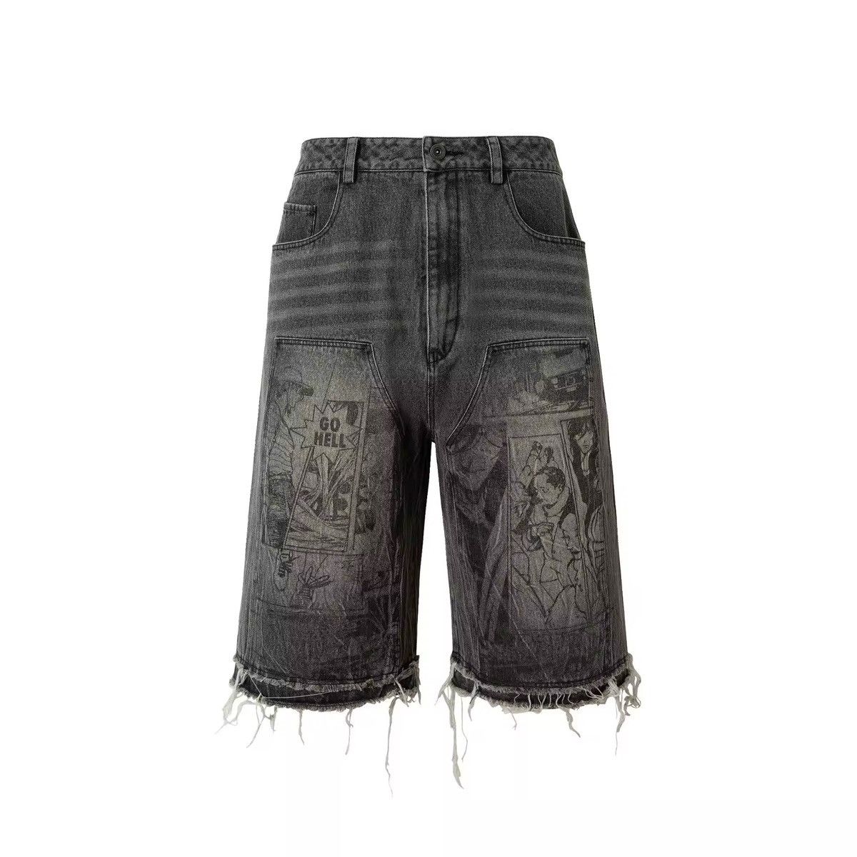 Japanese Brand × Vintage Printed Graffiti Cartoon Jean Size US 30 / EU 46 - 1 Thumbnail