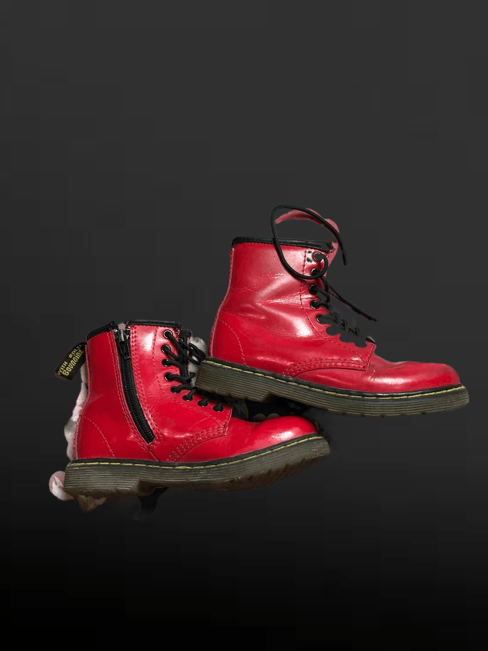 Dr. Martens Dr Martens size 28 kids boots with side zip and front laces Size US 4 / IT 34 - 1 Thumbnail