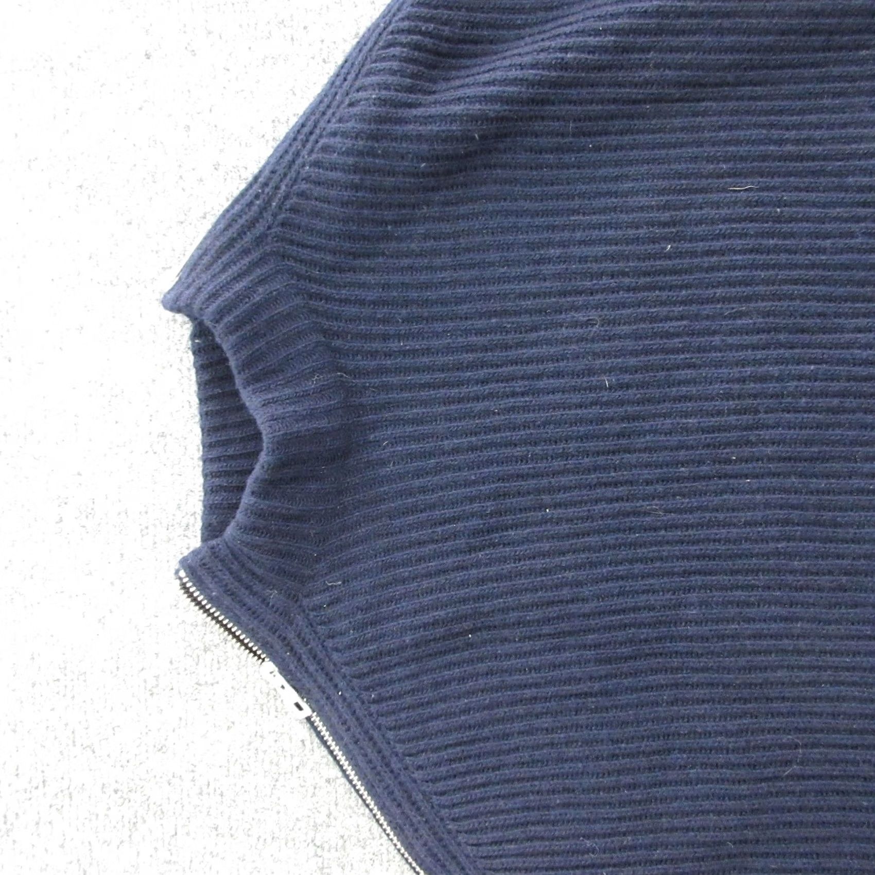 Zadig & Voltaire Zadig & Voltaire Poncho Womens XS/S Blue Wool Ribbed Knit Zip Collared Italy Size XS / US 0-2 / IT 36-38 - 6 Thumbnail