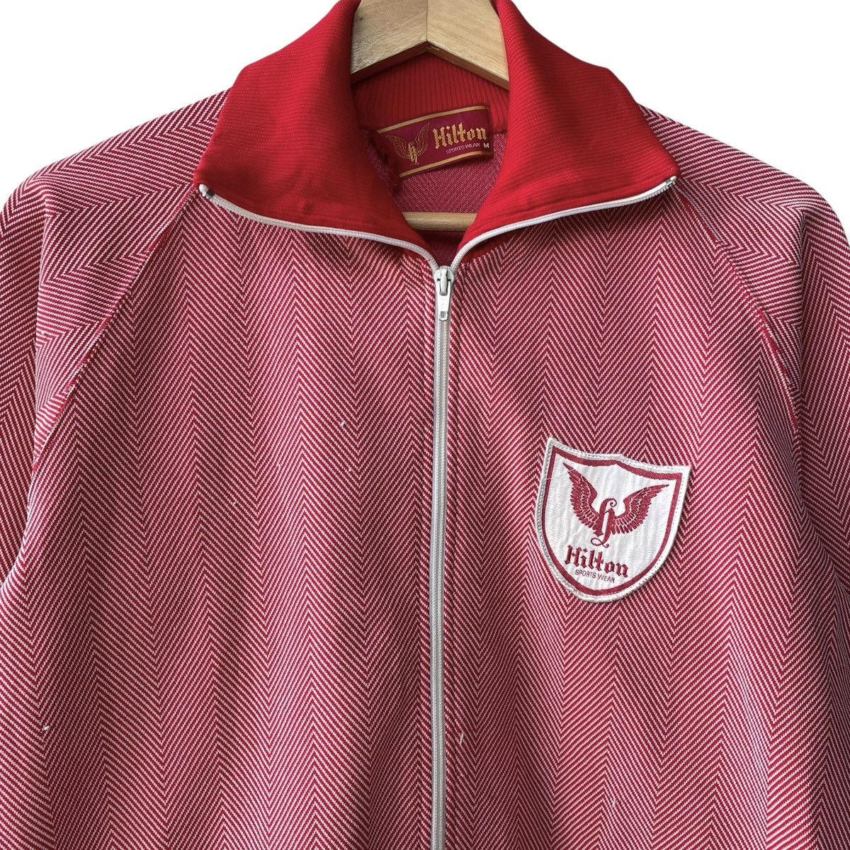 Vintage Hilton Sportswear Vintage 1970s Herringbone Trainer Jacket Size US M / EU 48-50 / 2 - 3 Thumbnail