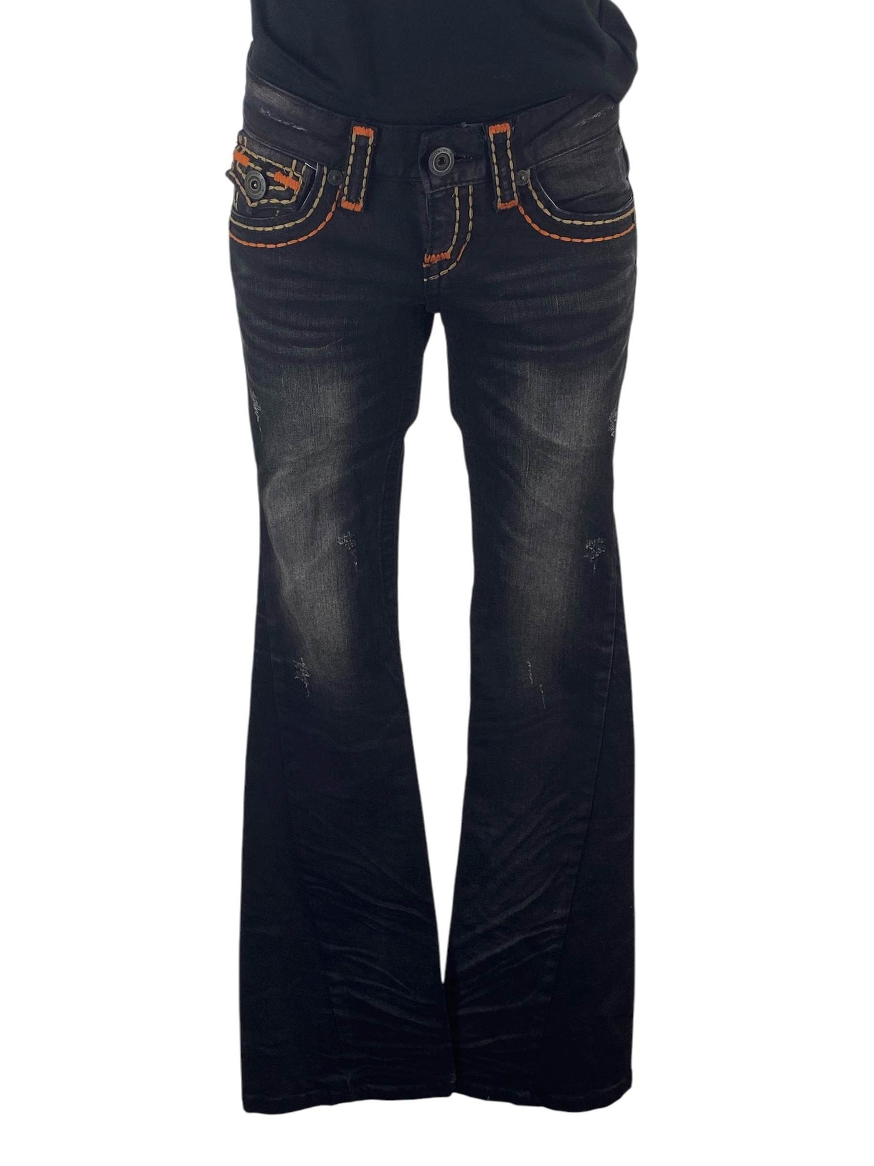 パンツ RIPVANWINKLE Yarn-dyed Black Flare Denim Japanese Brand × RIPVANWINKLE Rip Van Winkle Black Denim