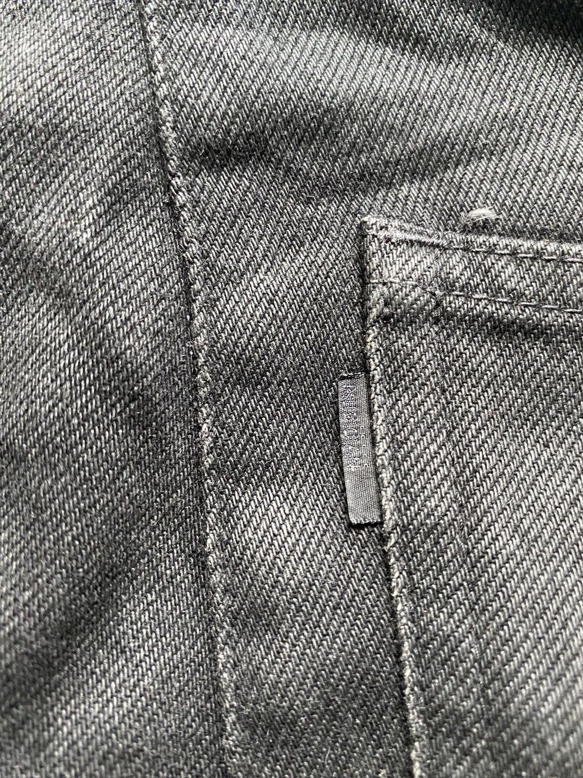 2000s Lad Musician waxed cropped denim pants Denim