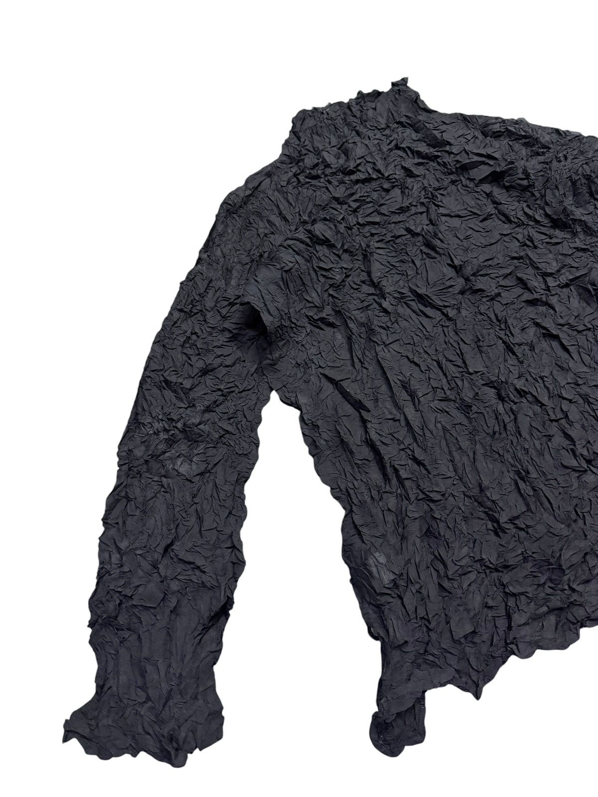 Issey Miyake Vintage 80s Issey Miyake Turtle Neck Crinkle Pleat Long Size US M / EU 48-50 / 2 - 7 Thumbnail