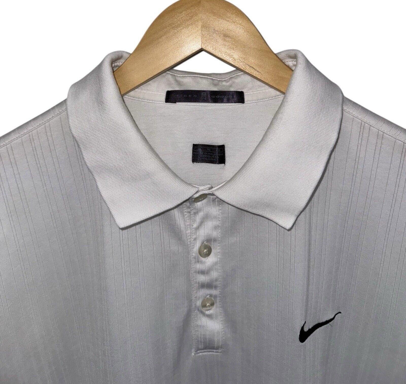 Nike Vintage Nike Golf Tiger Woods White Dri Fit Polo Shirt XL Size US XL / EU 56 / 4 - 2 Thumbnail
