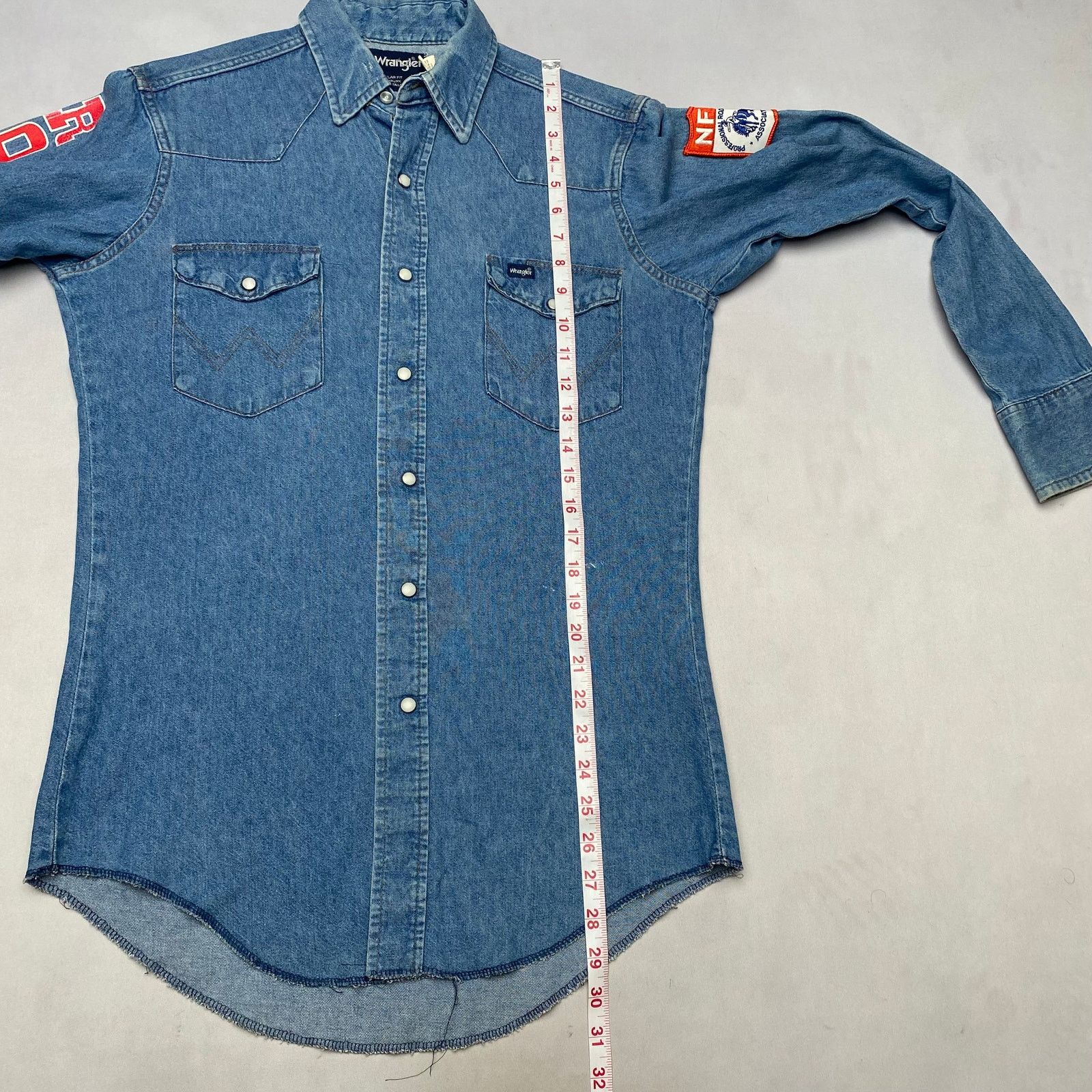 Vintage × Wrangler Vintage 1994 Wrangler NFR National Finals Rodeo Denim Small Size US S / EU 44-46 / 1 - 8 Thumbnail