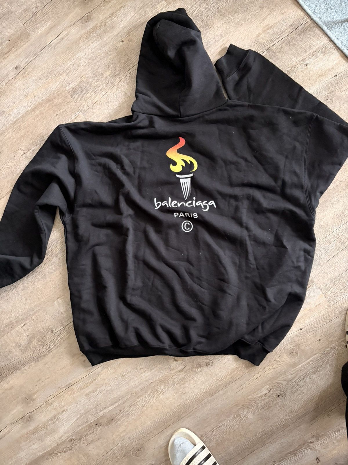 Balenciaga Balenciaga Paris Hoodie Size US M / EU 48-50 / 2 - 2 Thumbnail