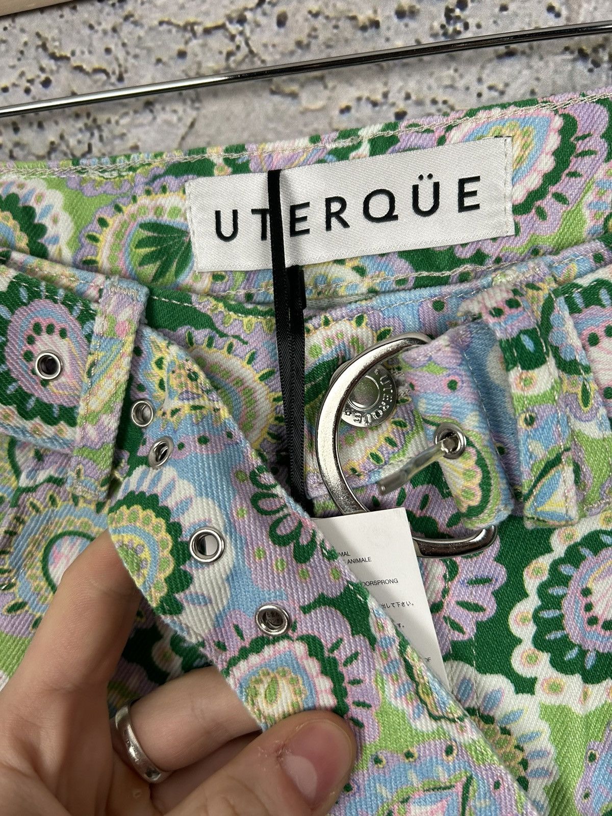 Japanese Brand Uterque Floral Denim Pants Jeans Vintage Streetwear Japanese Size 26" / US 2 / IT 38 - 9 Thumbnail
