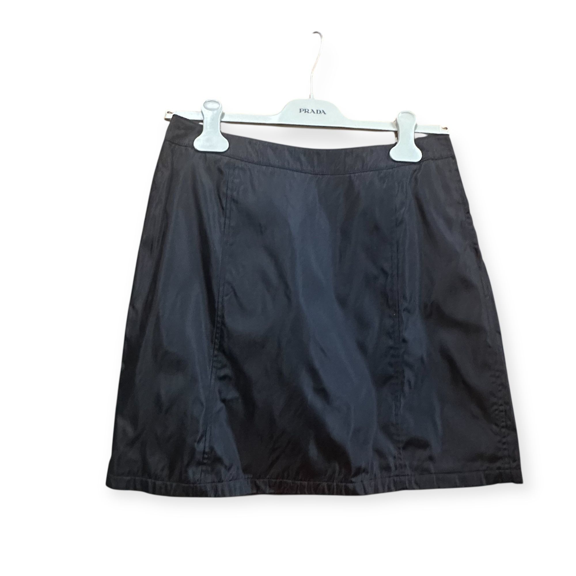 Prada Prada Archival 90s Tech Nylon Mini Skirt L Navy Size 27" / US 4 / IT 40 - 1 Thumbnail