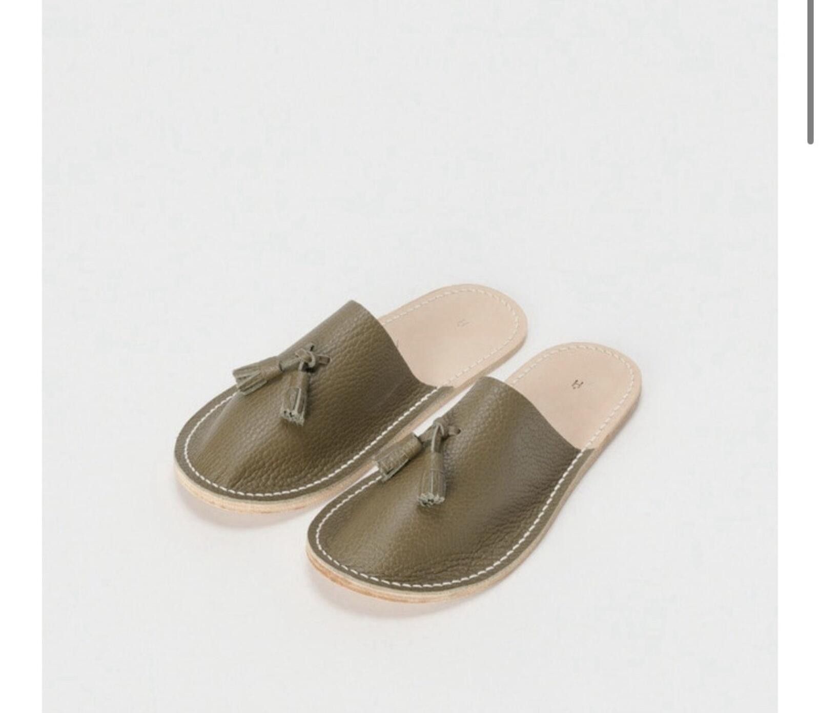 Hender Scheme NWT Hender Scheme Leather Slipper Taupe Large US9.5-11.5 Size US 10.5 / EU 43-44 - 5 Thumbnail