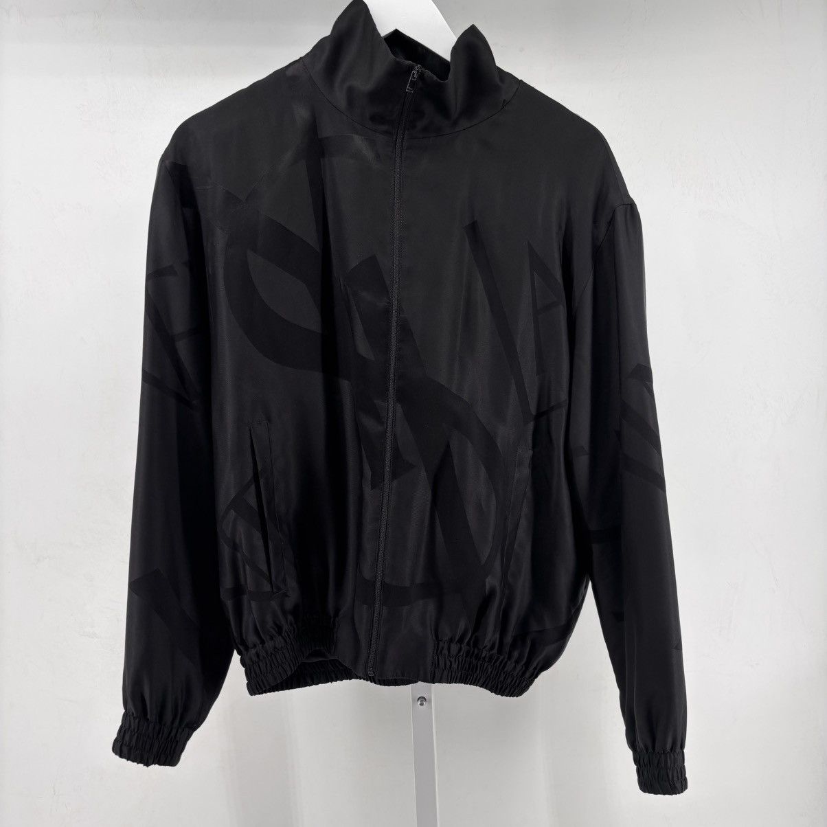 Saint Laurent Paris Saint Laurent Paris Black Silk Teddy Cassandre Size US L / EU 52-54 / 3 - 1 Thumbnail
