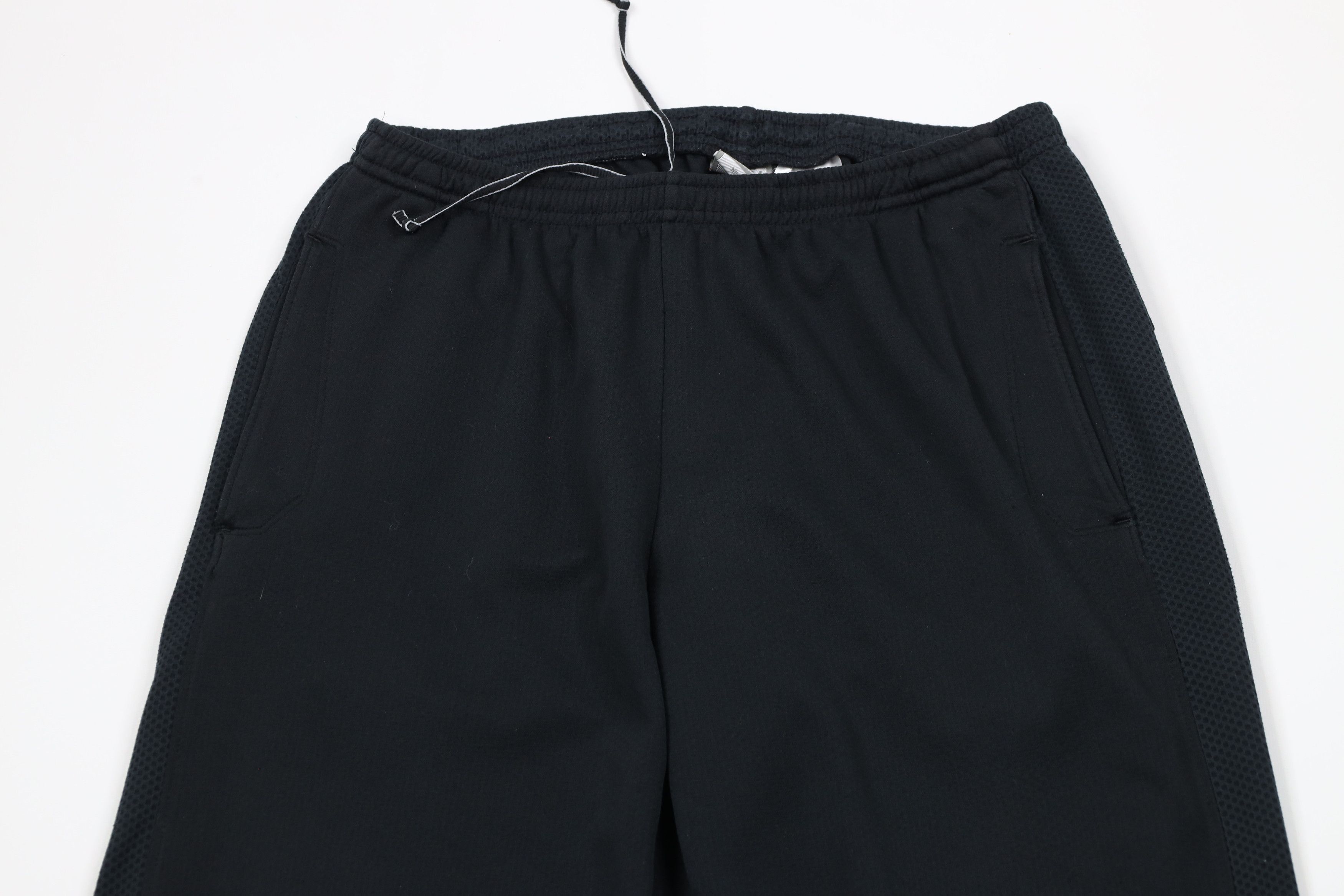 Nike × Vintage Vintage Nike Scott Mini Swoosh Knit Wide Leg Pants Black Size US 34 / EU 50 - 2 Thumbnail