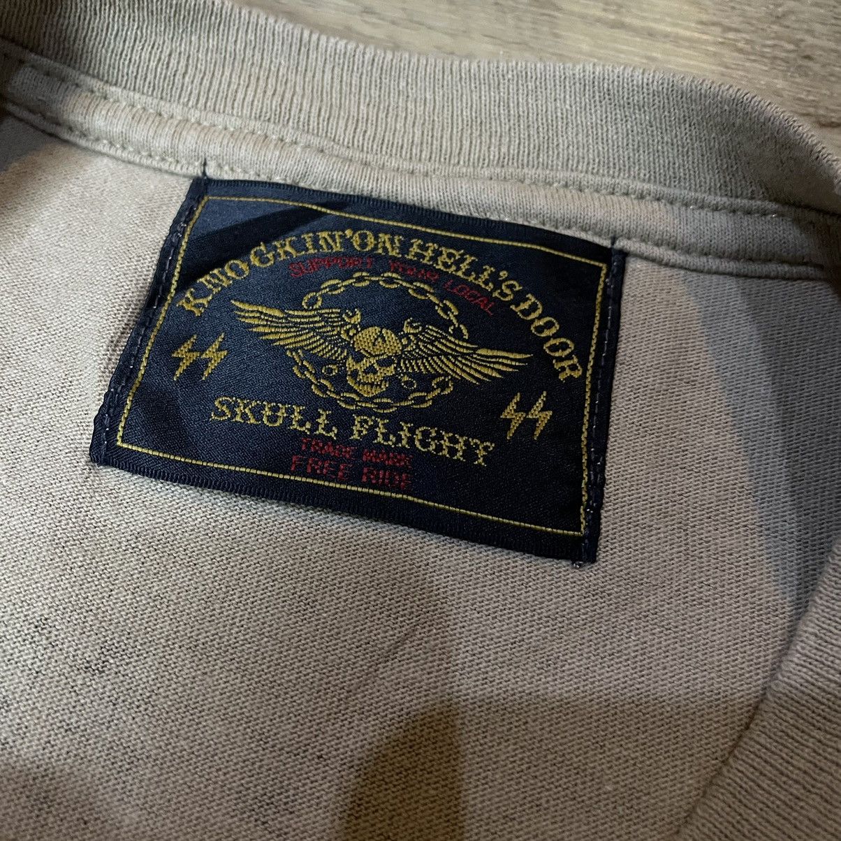 Japanese Brand × Vintage Skull flight pocket tee Size US S / EU 44-46 / 1 - 4 Thumbnail