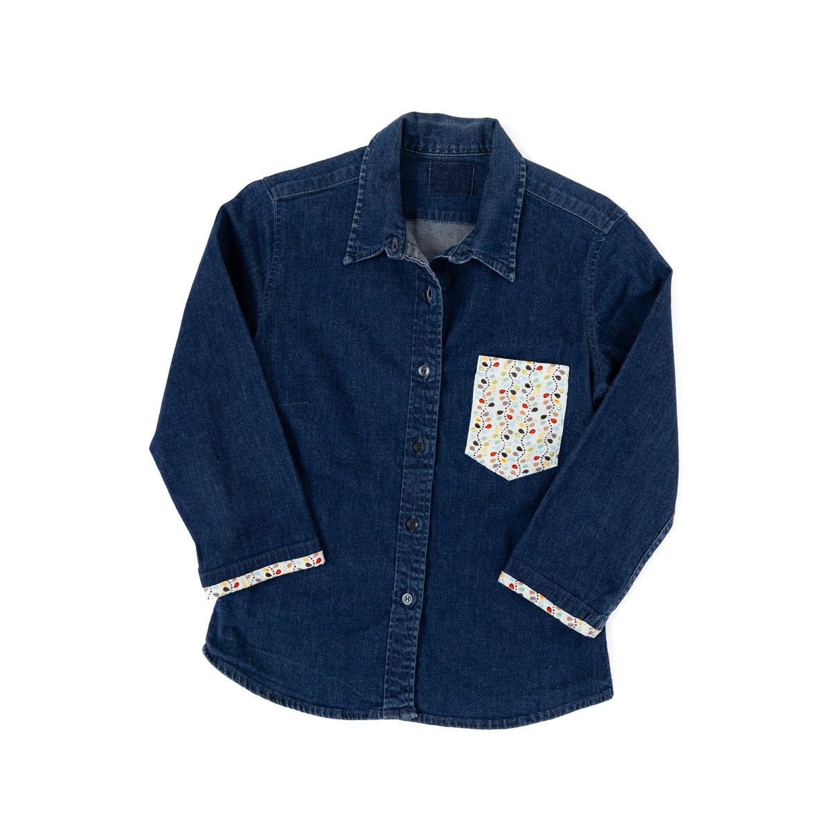 Levi's Vintage Clothing Levis Womens Vintage Denim Shirt Dark Blue 3/4 Sleeve Button Size S / US 4 / IT 40 - 3 Thumbnail