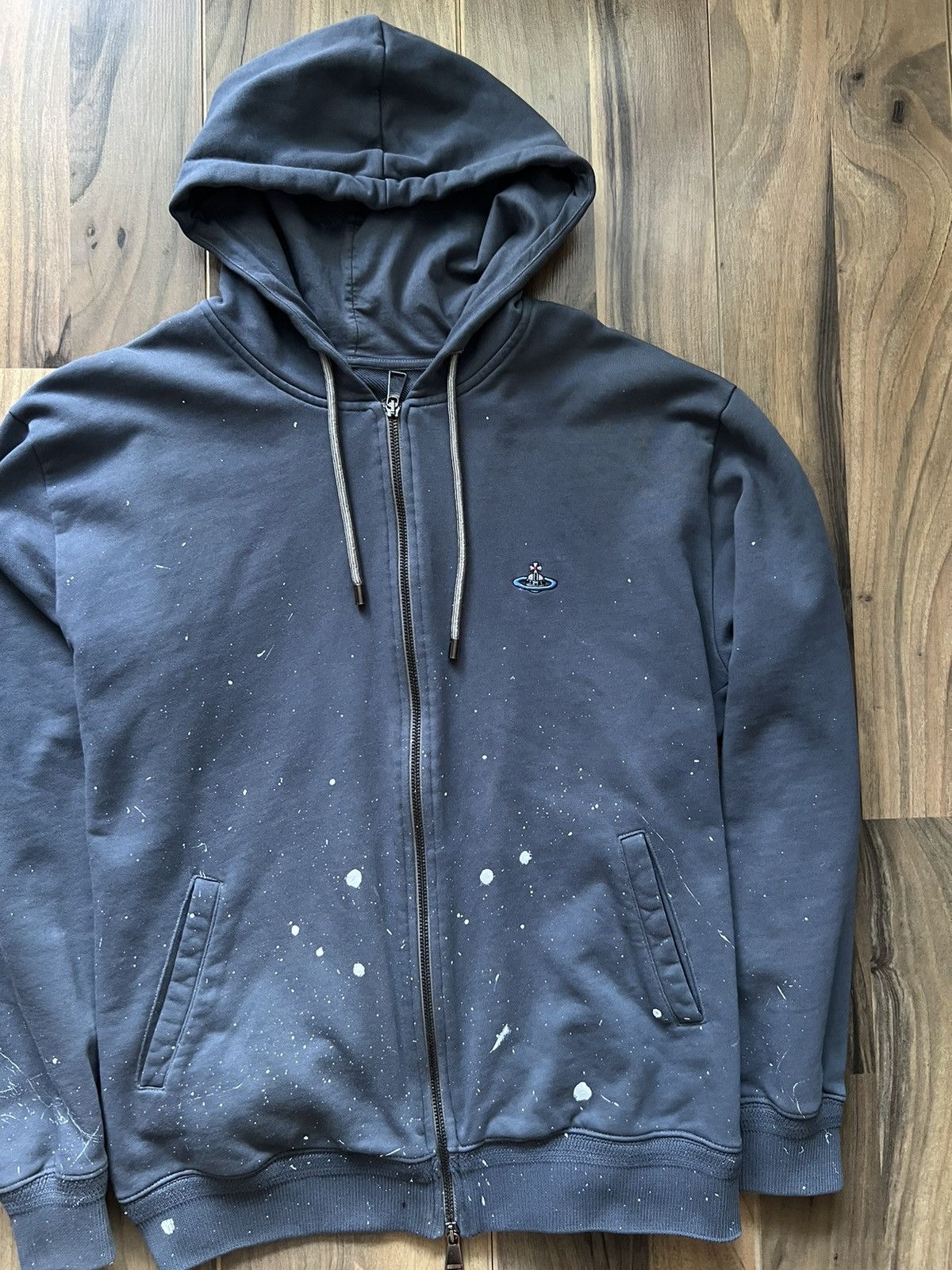 Vivienne Westwood Vivienne Westwood Custom Hoodie Zip Sweatshirt Size US L / EU 52-54 / 3 - 3 Thumbnail