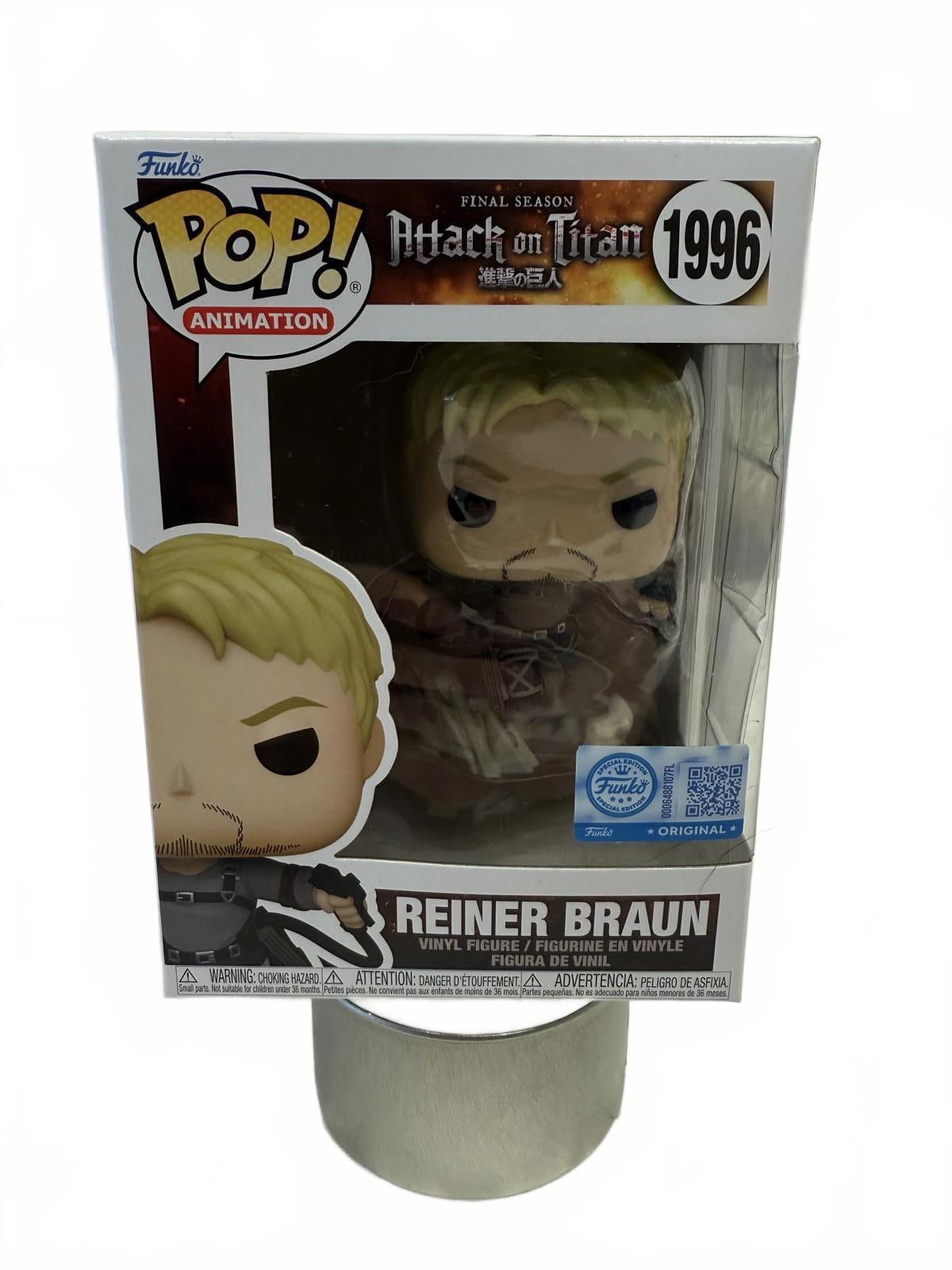 Other Funko Pop! Animation Attack on Titan Reiner Braun #1996 NEW Size ONE SIZE - 1 Thumbnail