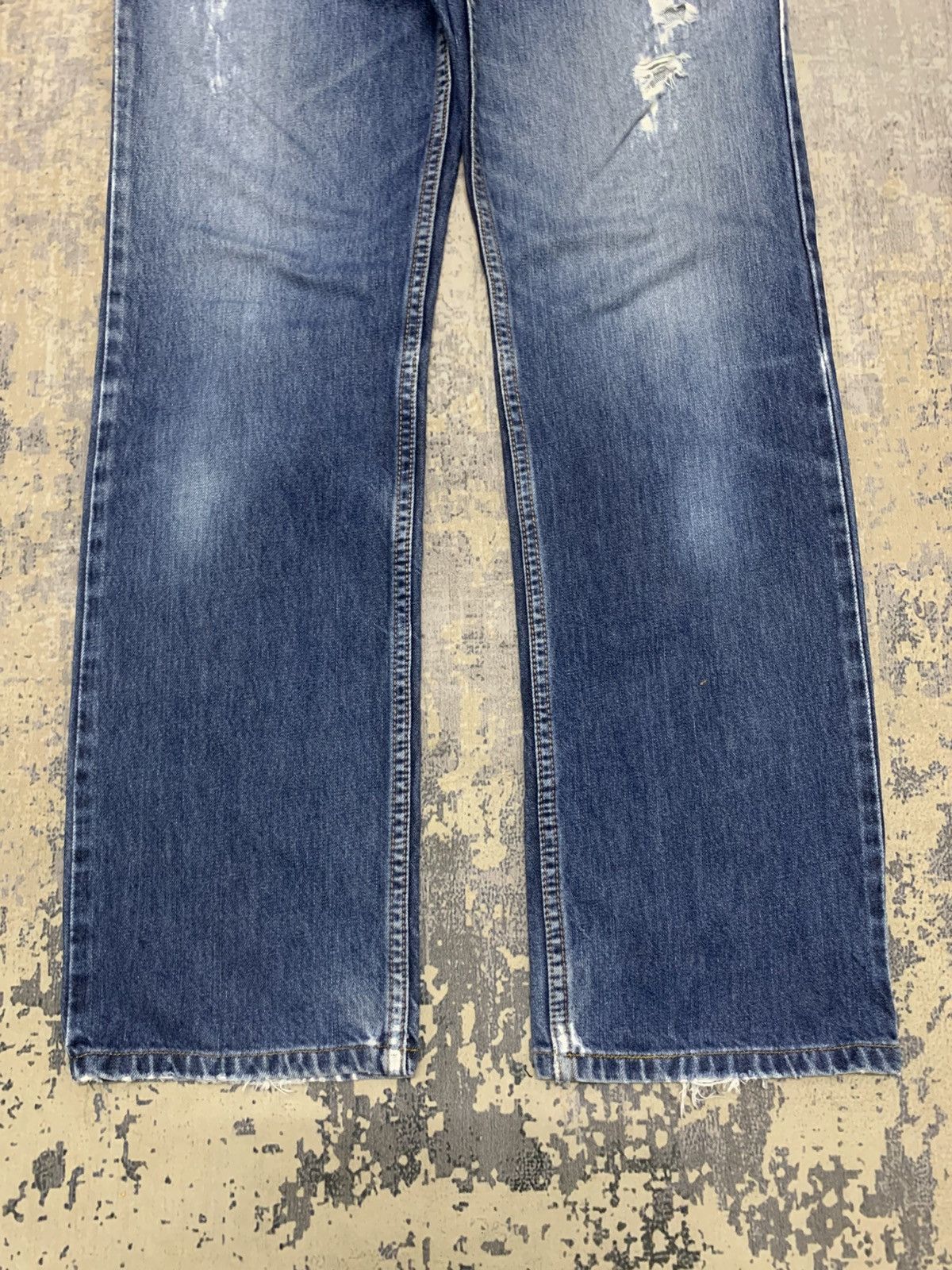 Levi's Vintage LEVIS 605 Orange Tab Distressed Jeans Ghost Pocket Size US 31 - 5 Thumbnail