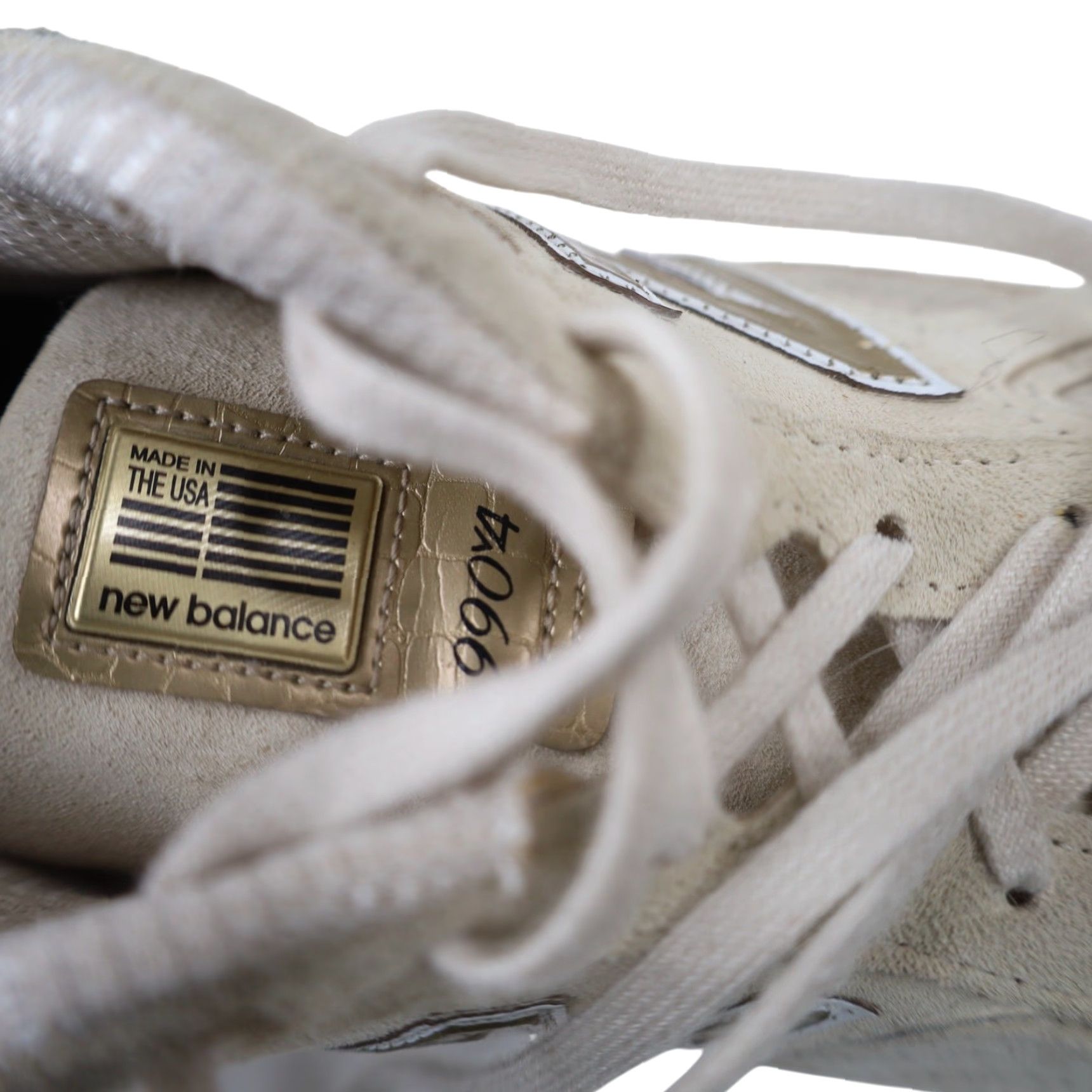 New Balance New Balance Sneakers 990v4 Angora Cream Gold Mens 12 Size US 12 / EU 45 - 5 Thumbnail