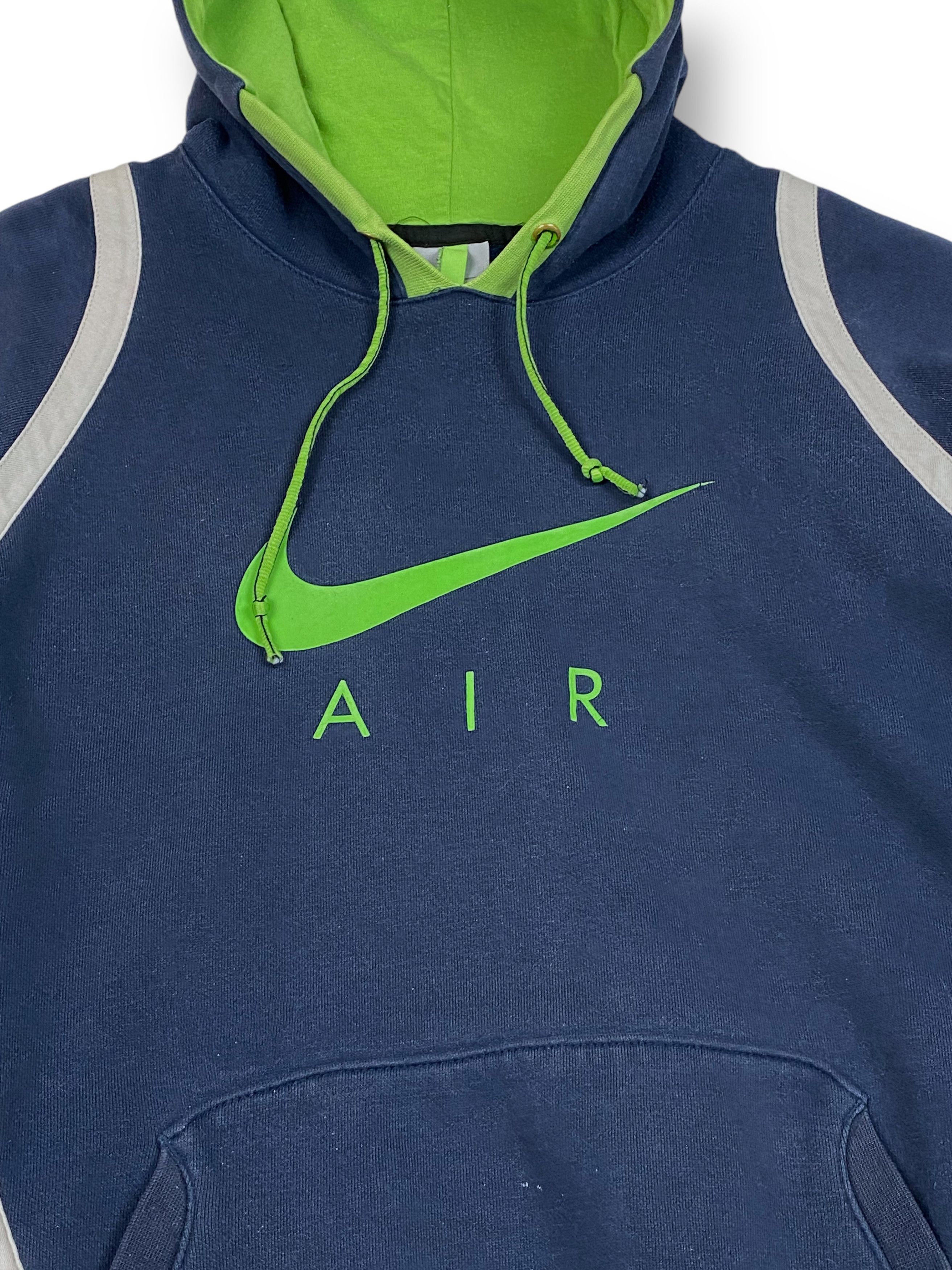 Nike Vintage NIKE AIR Navy Big Logo Hoodie M764 Size US L / EU 52-54 / 3 - 4 Thumbnail