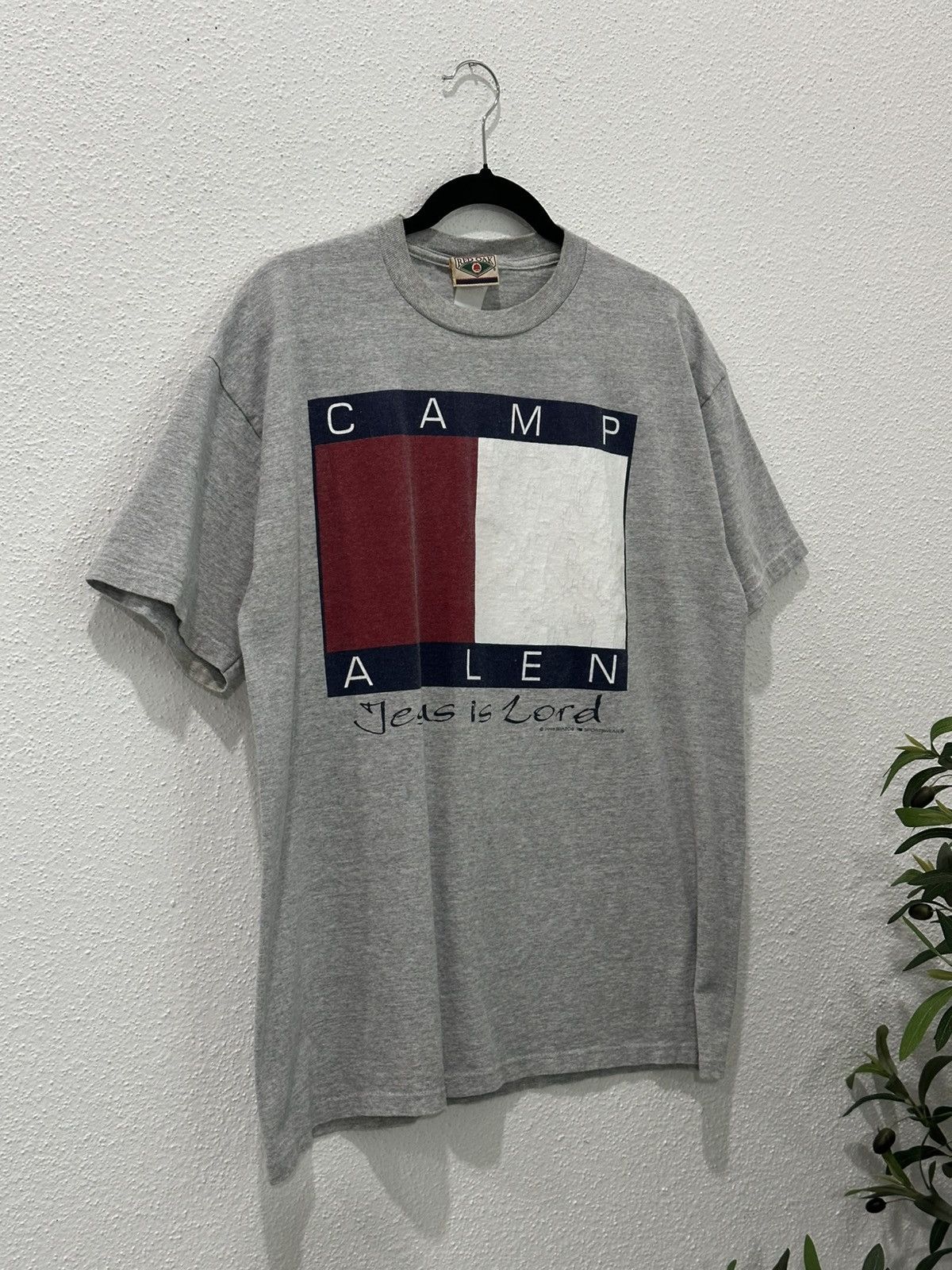 Tommy Hilfiger Vintage 1998 Brazos Sportswear Camp Allen Jesus Is Lord Sz L Size US L / EU 52-54 / 3 - 3 Thumbnail