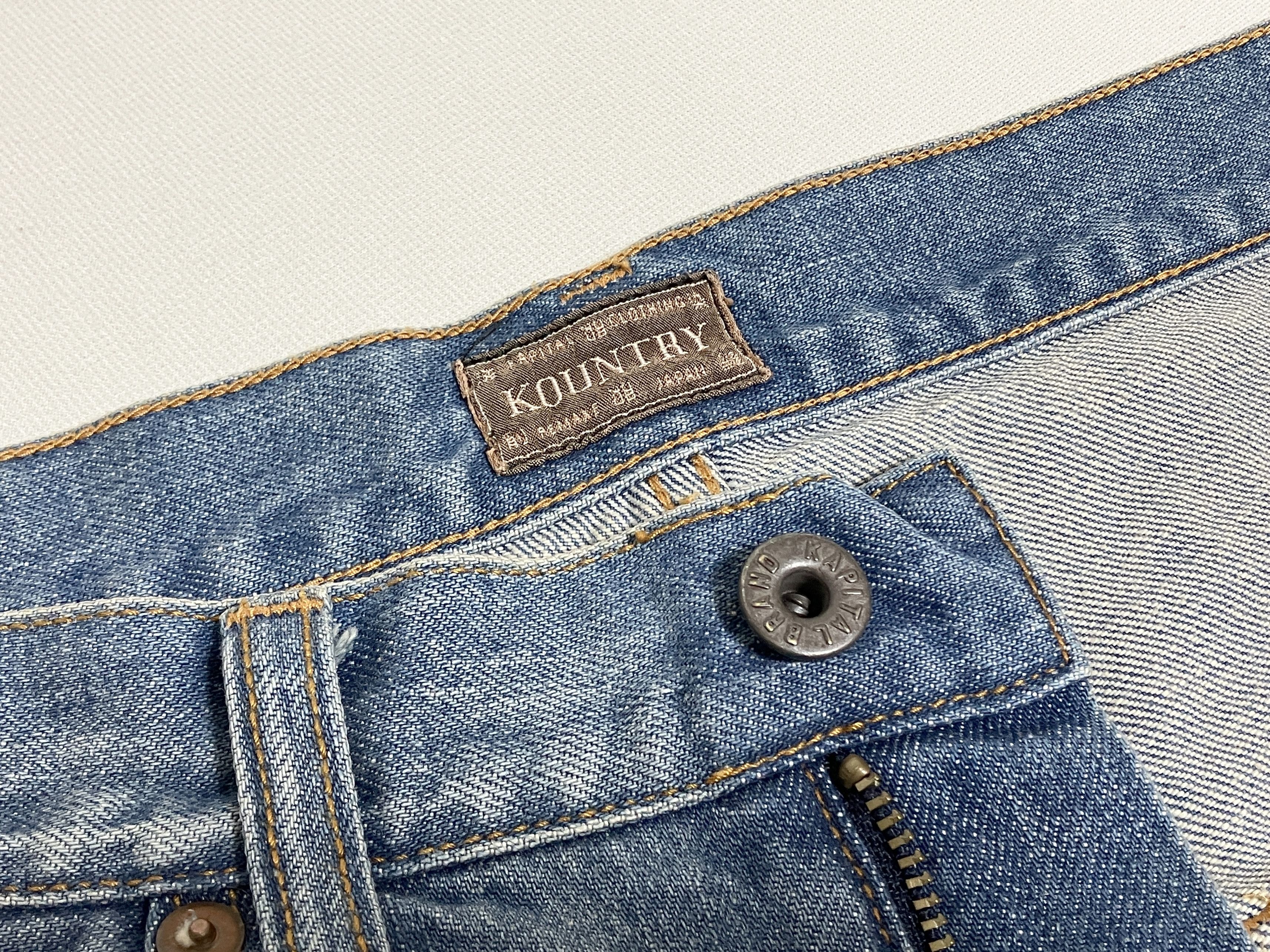 Kapital KAPITAL 14oz denim shorts studs remake indigo studded new 36 Size US 36 / EU 52 - 6 Thumbnail