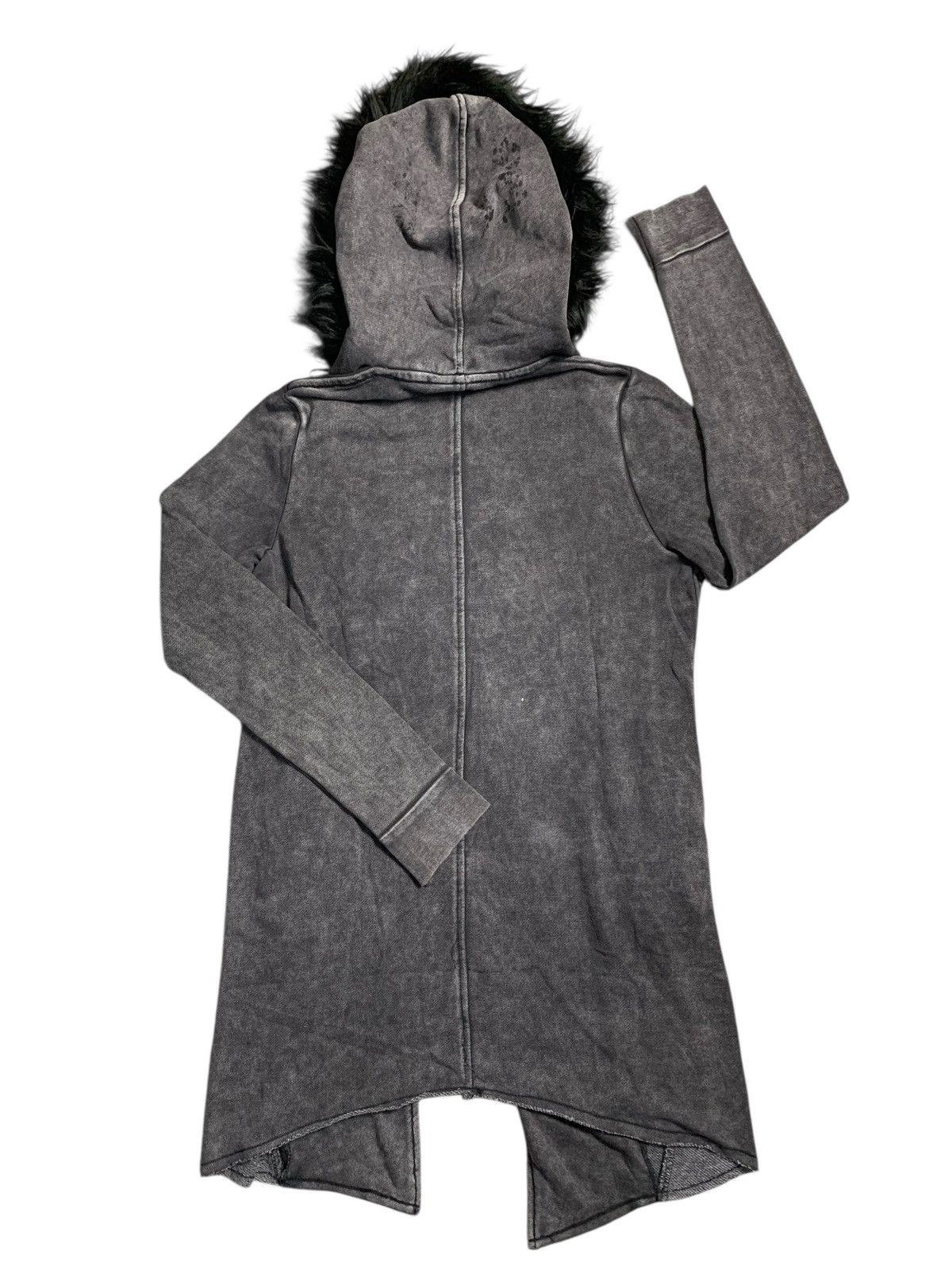 Le Grande Bleu (L.G.B.) OzzCroce ASSYMETRICAL BLACK FUR ZIP HOODIE IFSIX LGB STYLE Size US S / EU 44-46 / 1 - 2 Thumbnail