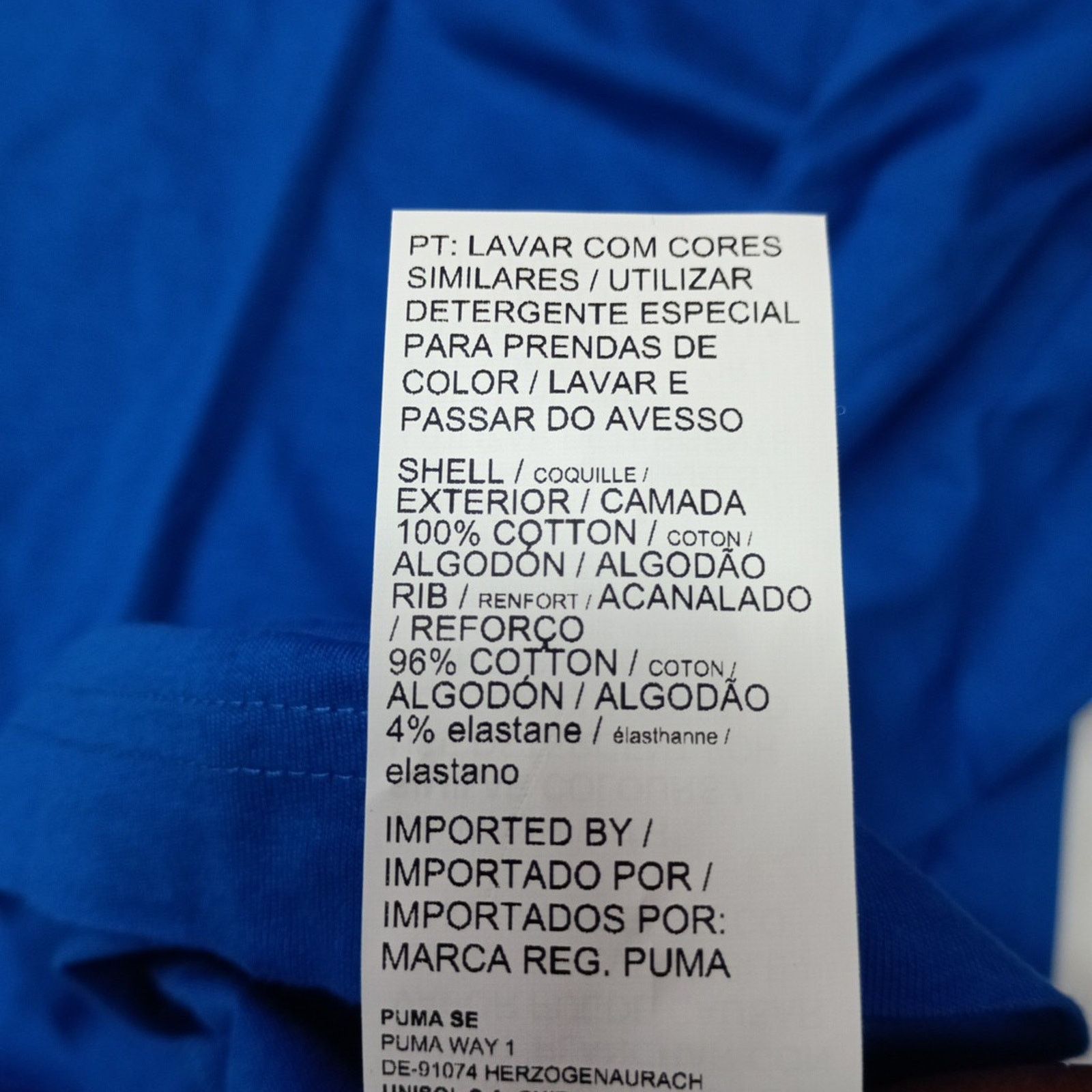 Puma PUMA T-Shirt Men's 4XL Blue Regular Fit Alpha No. 1 Tee Size US XXL / EU 58 / 5 - 7 Thumbnail