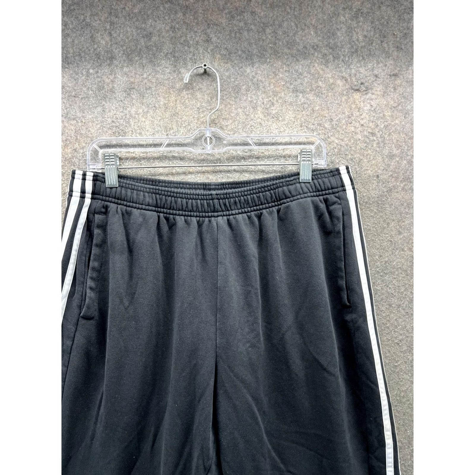 Adidas Adidas Jogger Sweatpants Mens XL Black Fleece 3 Stripe Logo Athletic Pants Size US 36 / EU 52 - 6 Thumbnail