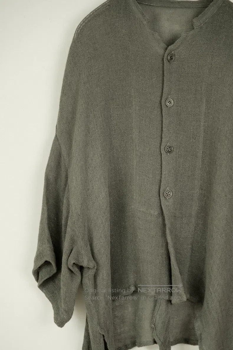 Y's Y's 23 SS vintage lime green linen feather cardigan sweate Size XS / US 0-2 / IT 36-38 - 3 Thumbnail