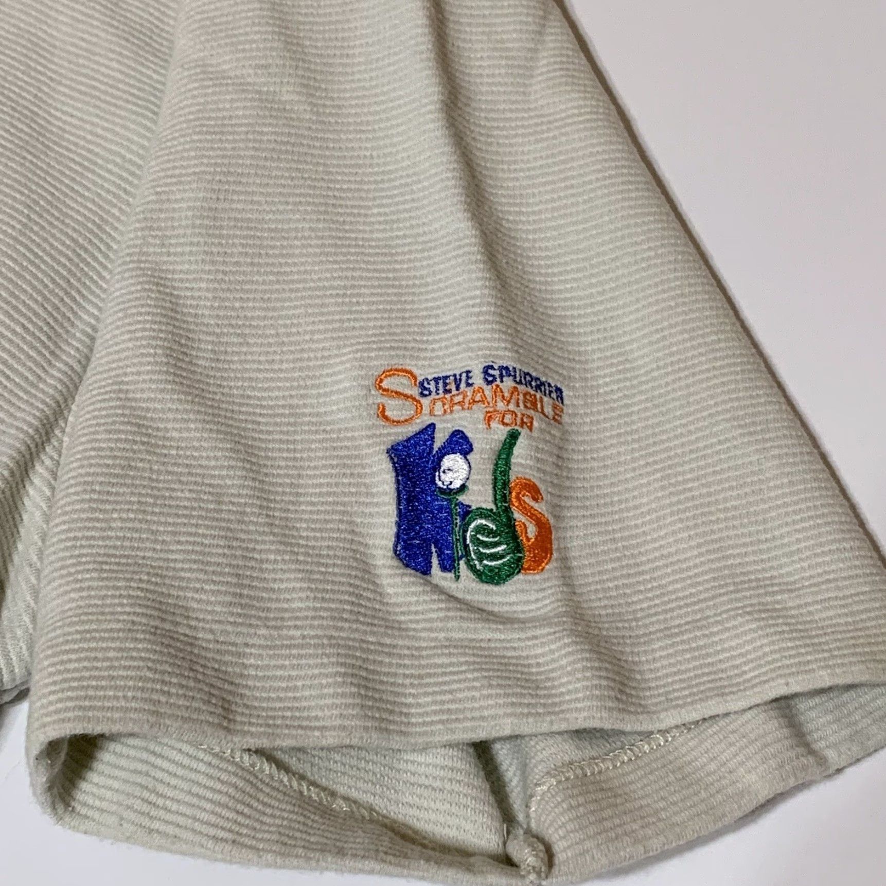 Nike VINTAGE Nike Golf Polo Shirt Mens XL 100% Cotton Ivory Short Sleeve Button-Up Rugby Golf Steve Spurrier Alltel Scramble Nike Golf Size US XL / EU 56 / 4 - 7 Thumbnail