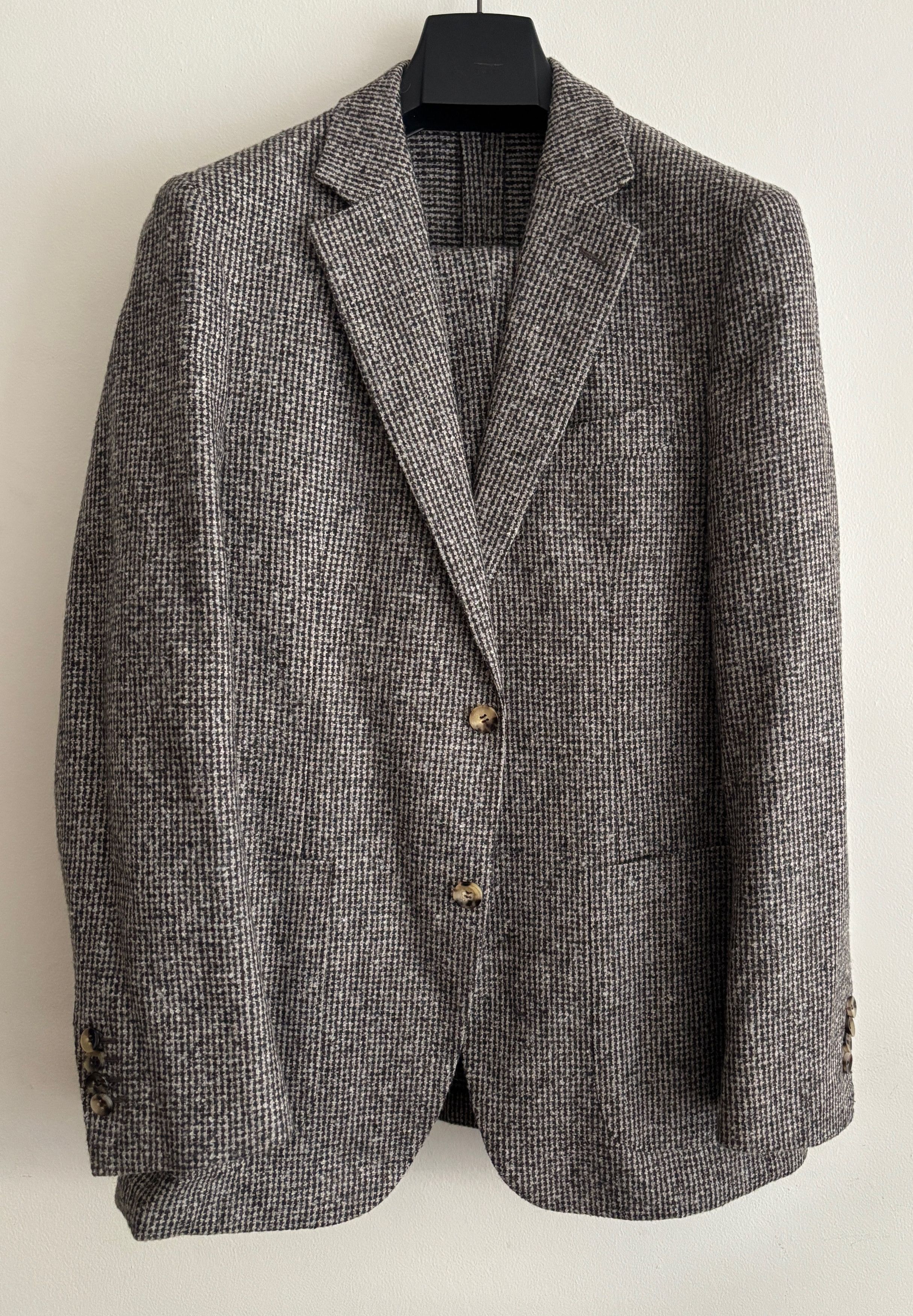 Suitsupply $995 Unstructured Grey Brown Tweed Suit-40, Pants 30 Size 40R - 1 Thumbnail