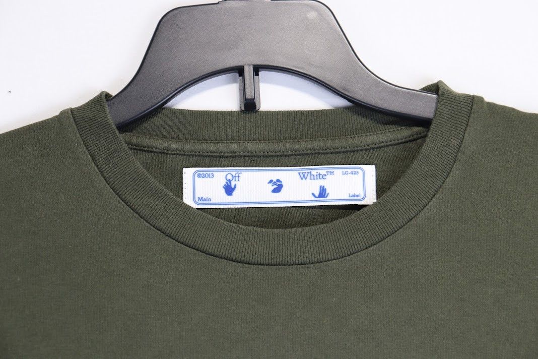 Off-White o1rshd1 Vintage Pant Short Sleeve Tee in Green Size US XXS / EU 40 - 5 Thumbnail