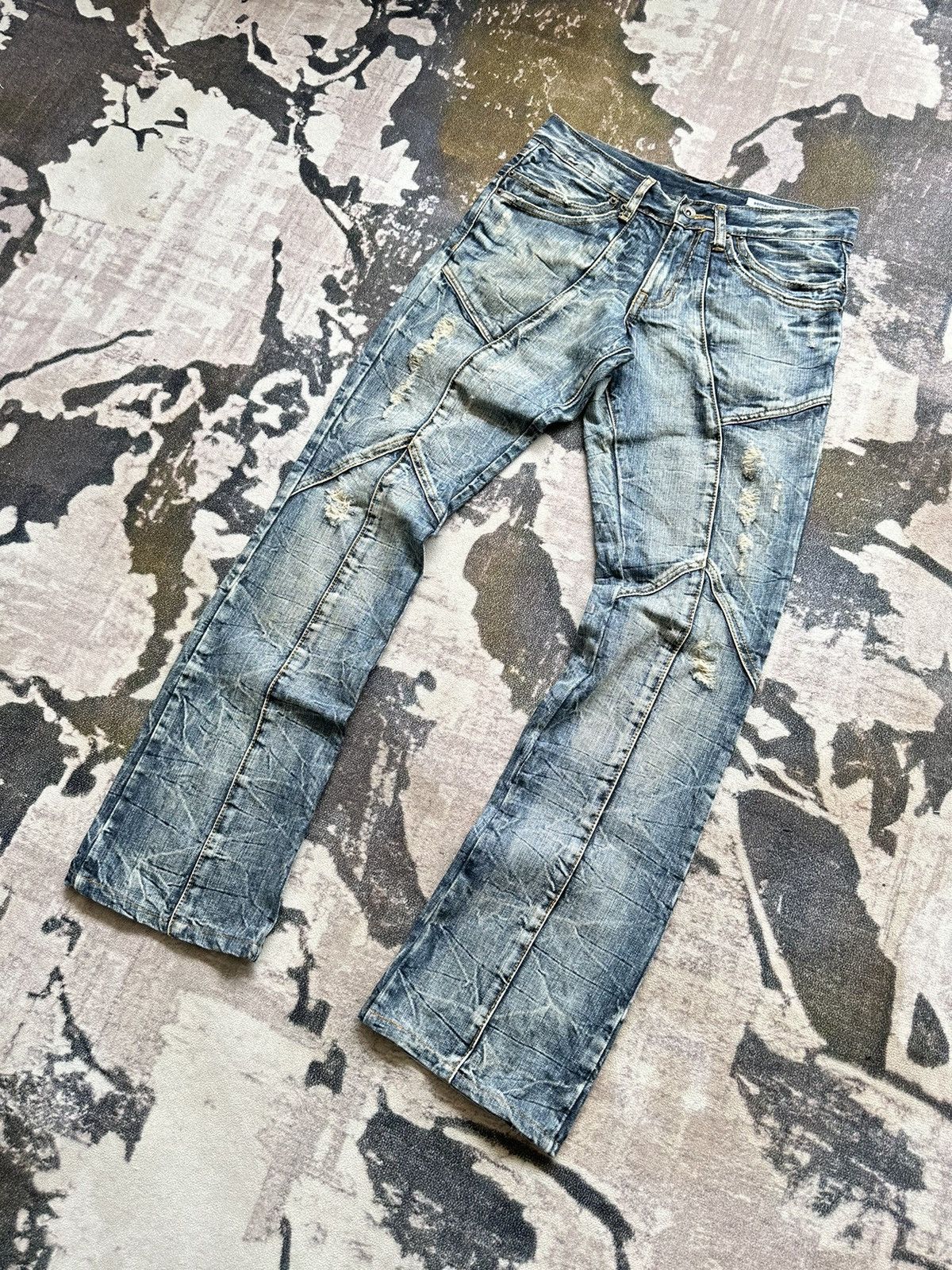 semanticdesign Early 00’s Semanticdesign mudmax paneled jeans Size US 30 / EU 46 - 4 Thumbnail