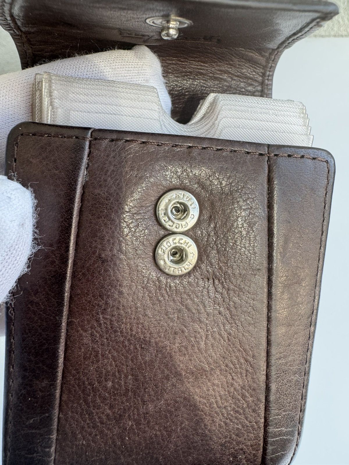 Vintage Tony Perotti Card Holder Brown Leather Wallet Vintage Size ONE SIZE - 2 Thumbnail