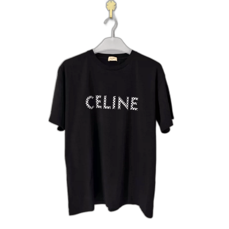 Celine CELINE Studded Letter Logo Loose TShirt Size US M / EU 48-50 / 2 - 1 Thumbnail