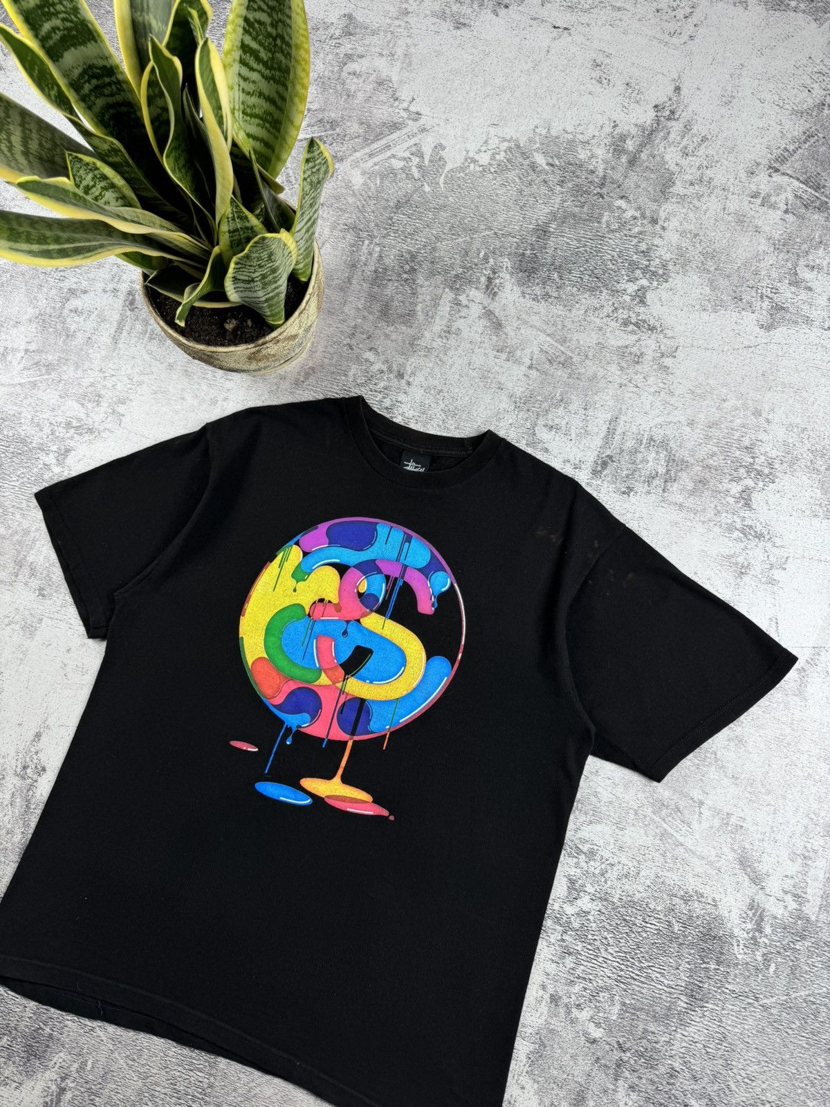 Stussy STUSSY Big SS Paint Mexico USA Rap 90S Hip Hop T Shirt Tee Size US M / EU 48-50 / 2 - 3 Thumbnail