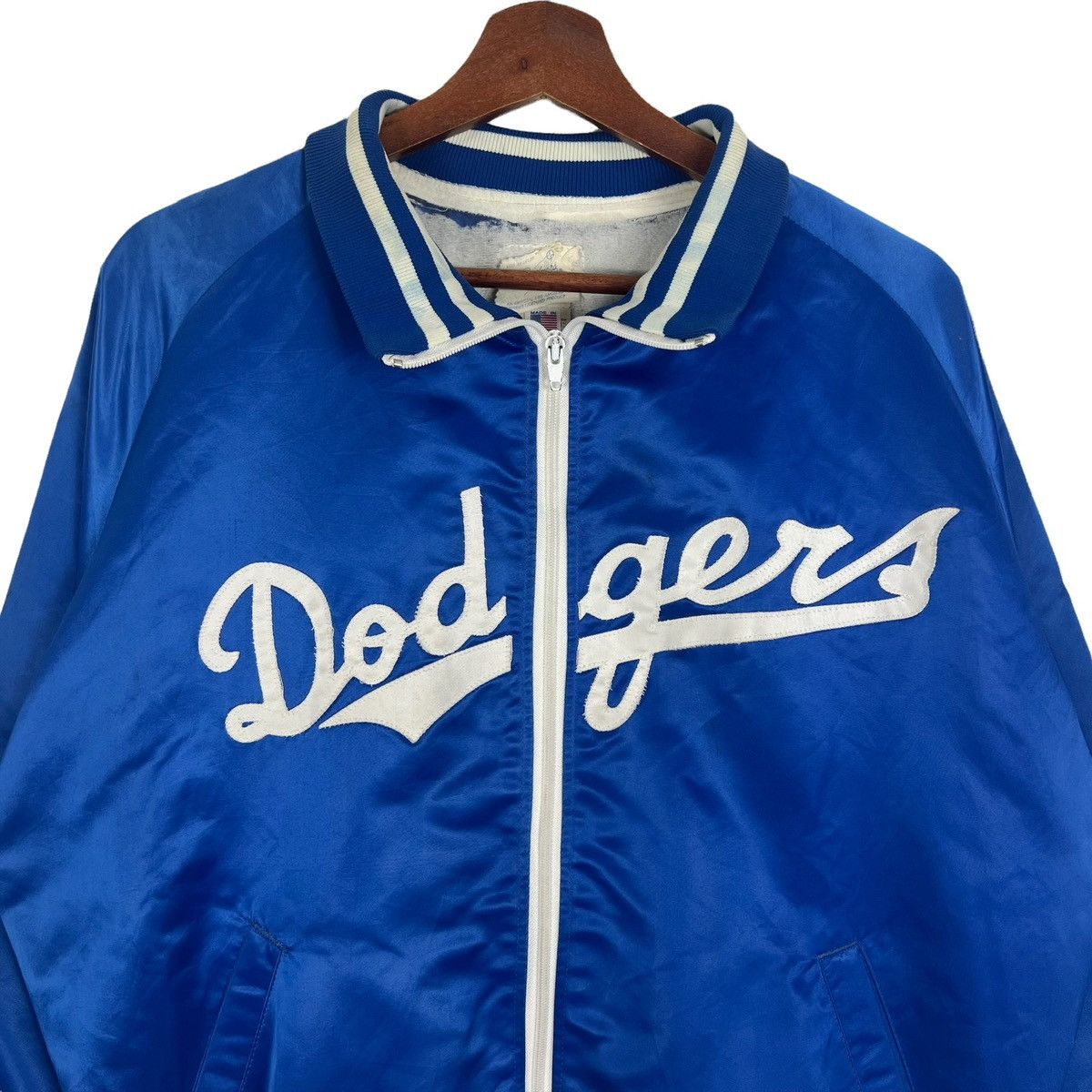 MLB Vintage La Dodgers Satin Baseball Jacket Size US L / EU 52-54 / 3 - 2 Thumbnail