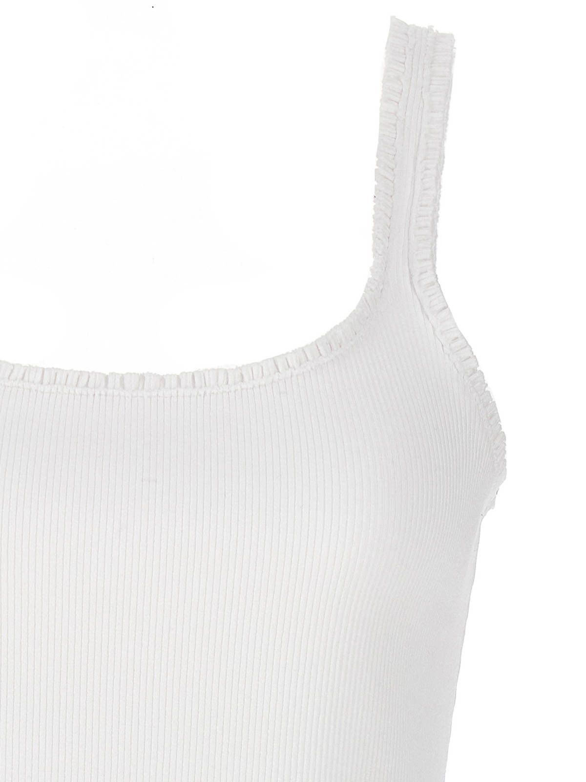 Chloe o1loc1c10425 Ruffles Mini Top in White Size XL / US 12-14 / IT 48-50 - 3 Thumbnail