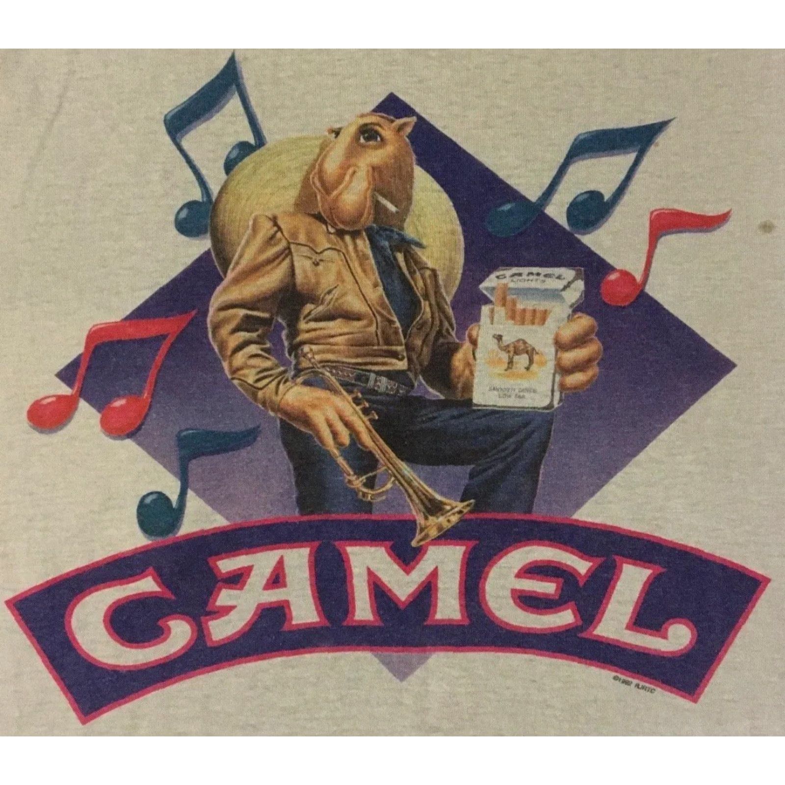 Camel VINTAGE 90s Camel Cigarettes Thrashed Faded Distress Shirt M Smoking Grunge Biker 80 Shirt Mens M White 90s Grunge Vintage USA Size US M / EU 48-50 / 2 - 3 Thumbnail