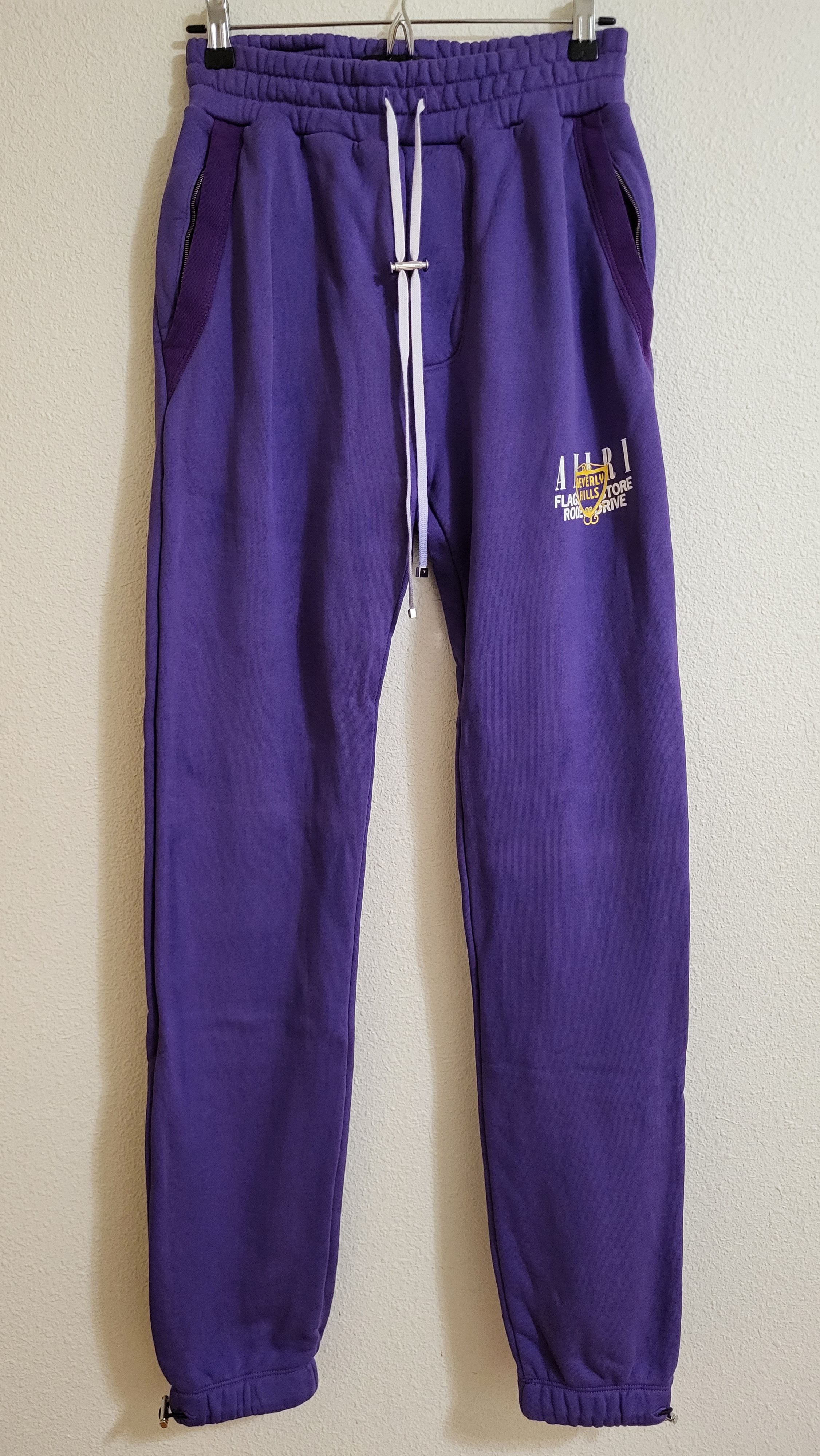 Amiri Exclusive Purple Beverly Hills Rodeo Dr. Sweatpants Size US 30 / EU 46 - 1 Thumbnail