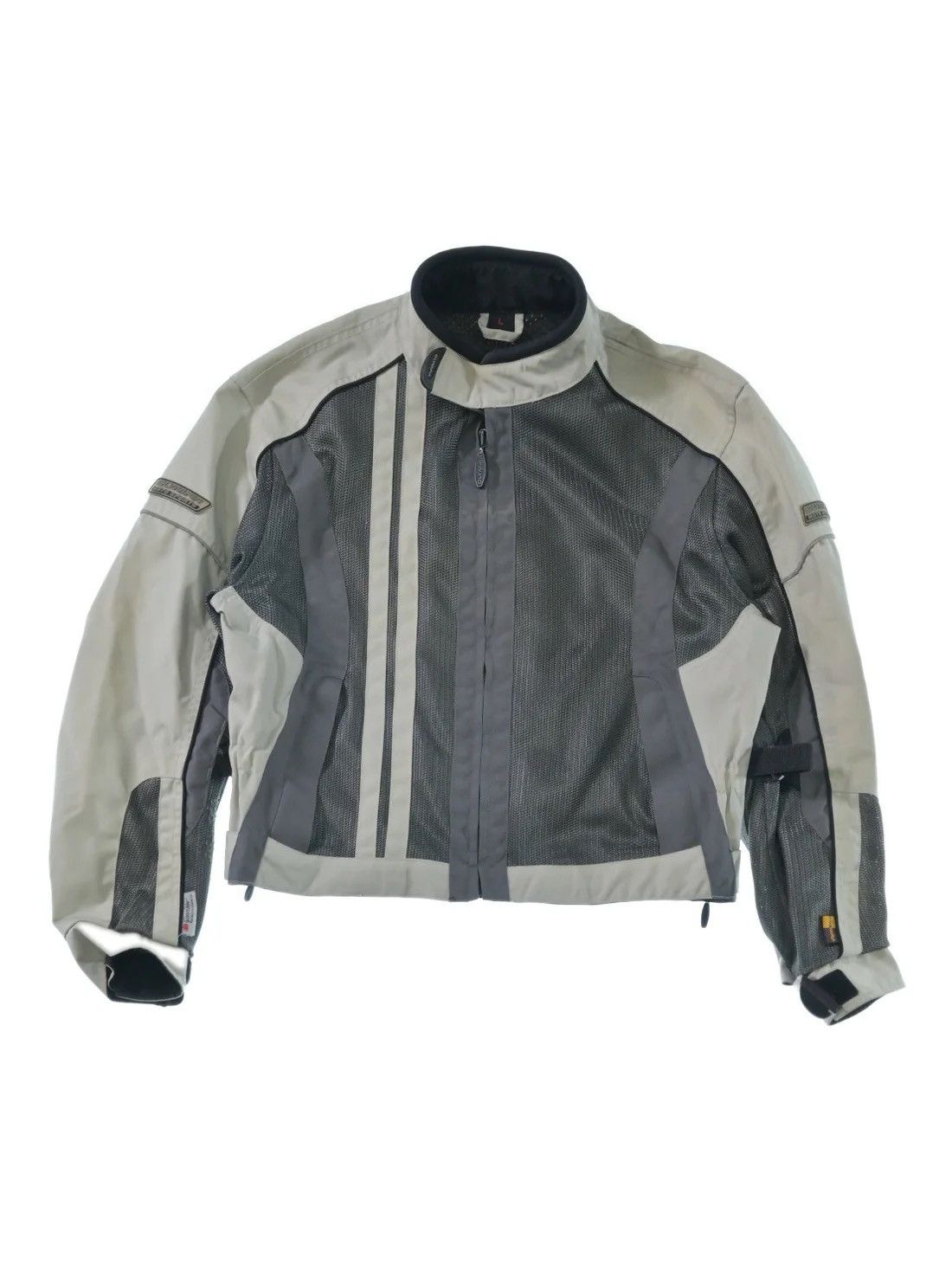 Vintage White/grey/silver mesh biker jacket fits like M Size US M / EU 48-50 / 2 - 1 Thumbnail